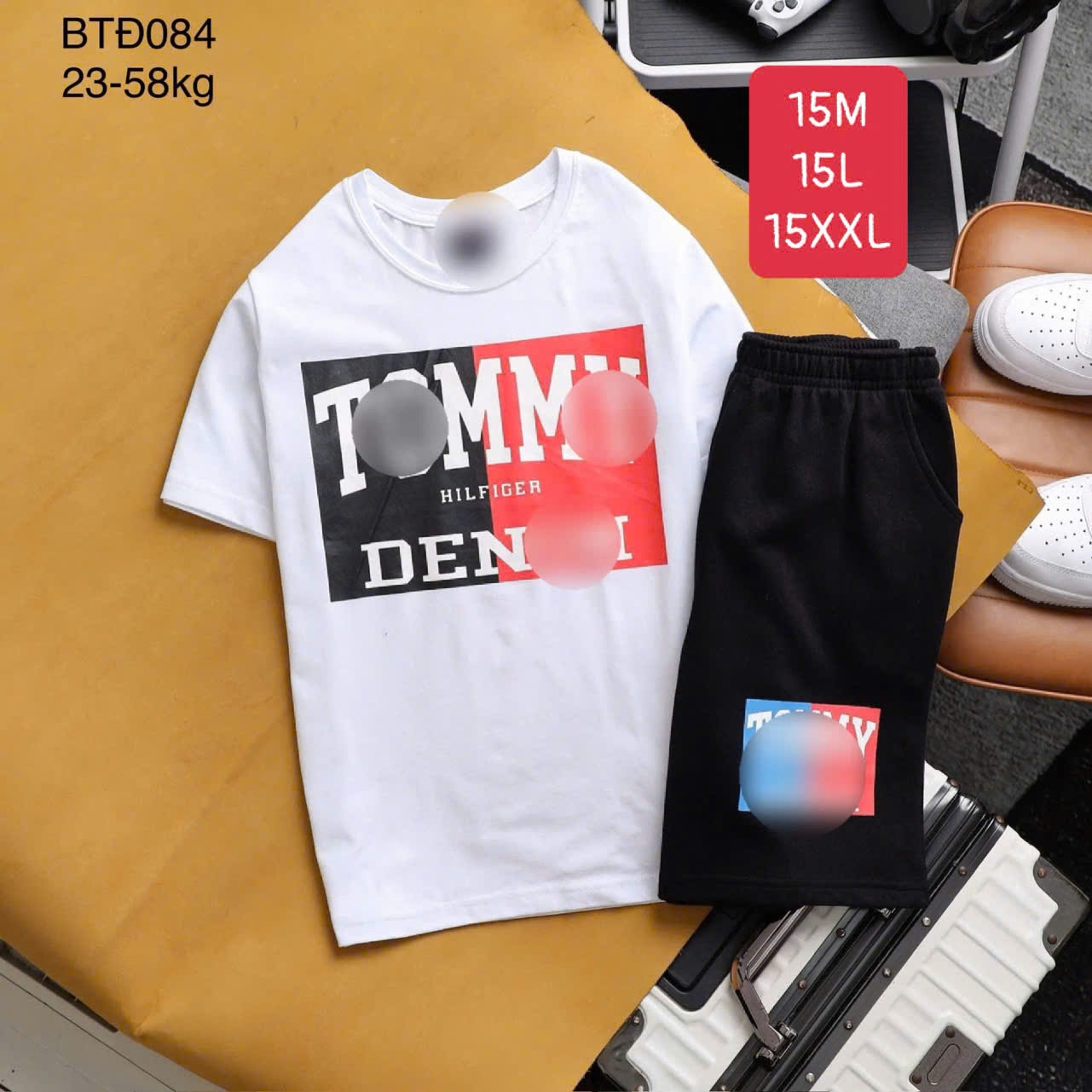 SEO: BỘ THỜI TRANG BÉ TRAI ÁO COTTON QUẦN DA CÁ SIZE ĐẠI M2