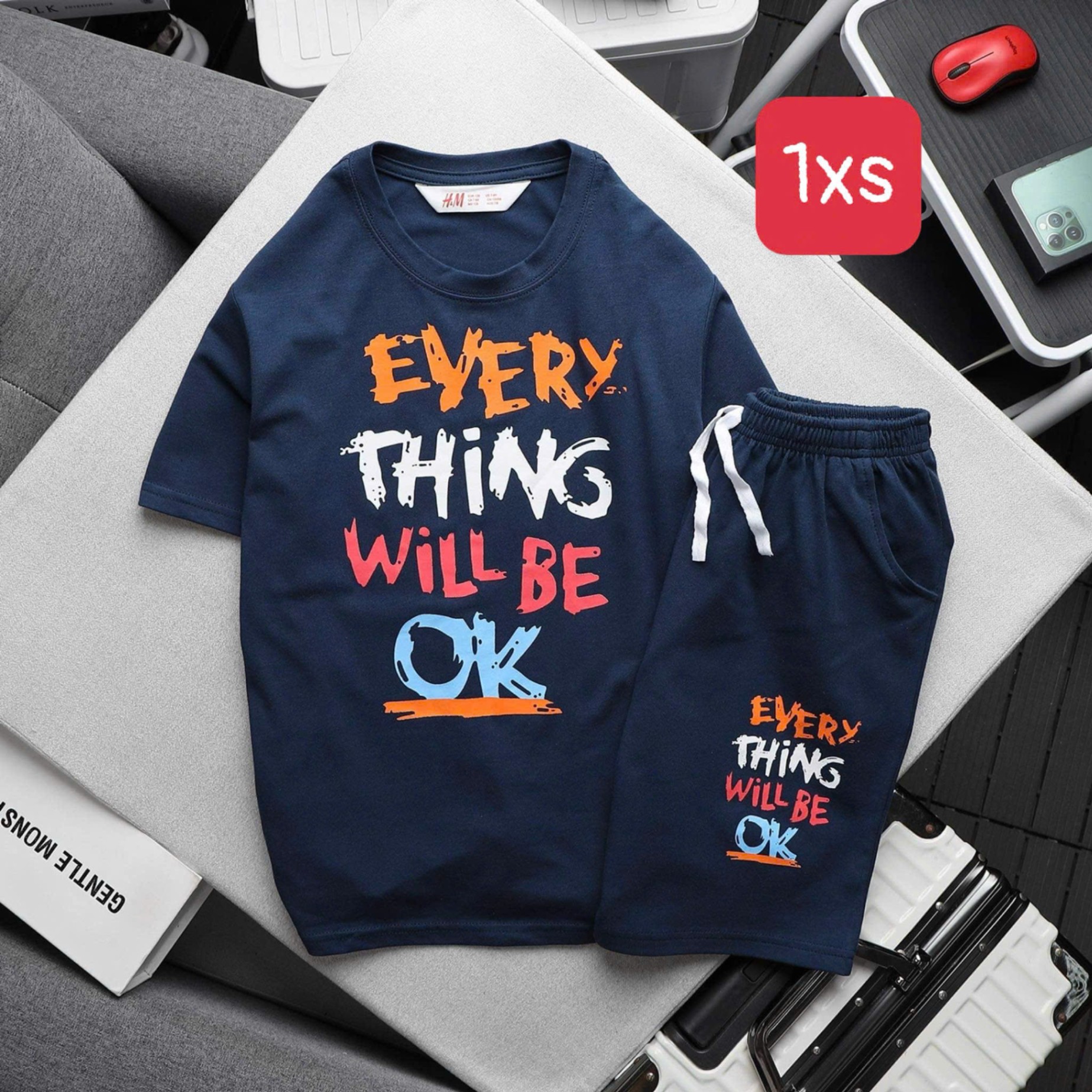 Bộ cotton xuất co giãn 4 chiều bé trai