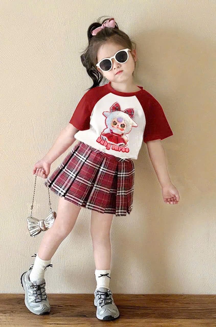 SEO VNXK: Bộ babydree cv kẻ kèm quần S140 30-36kg