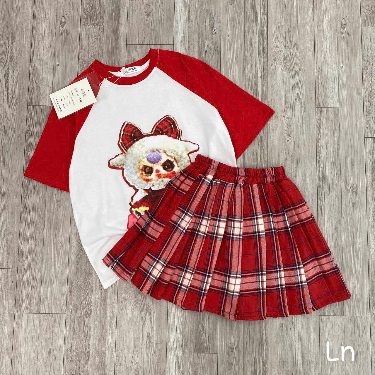 SEO VNXK: Bộ babydree cv kẻ kèm quần S140 30-36kg