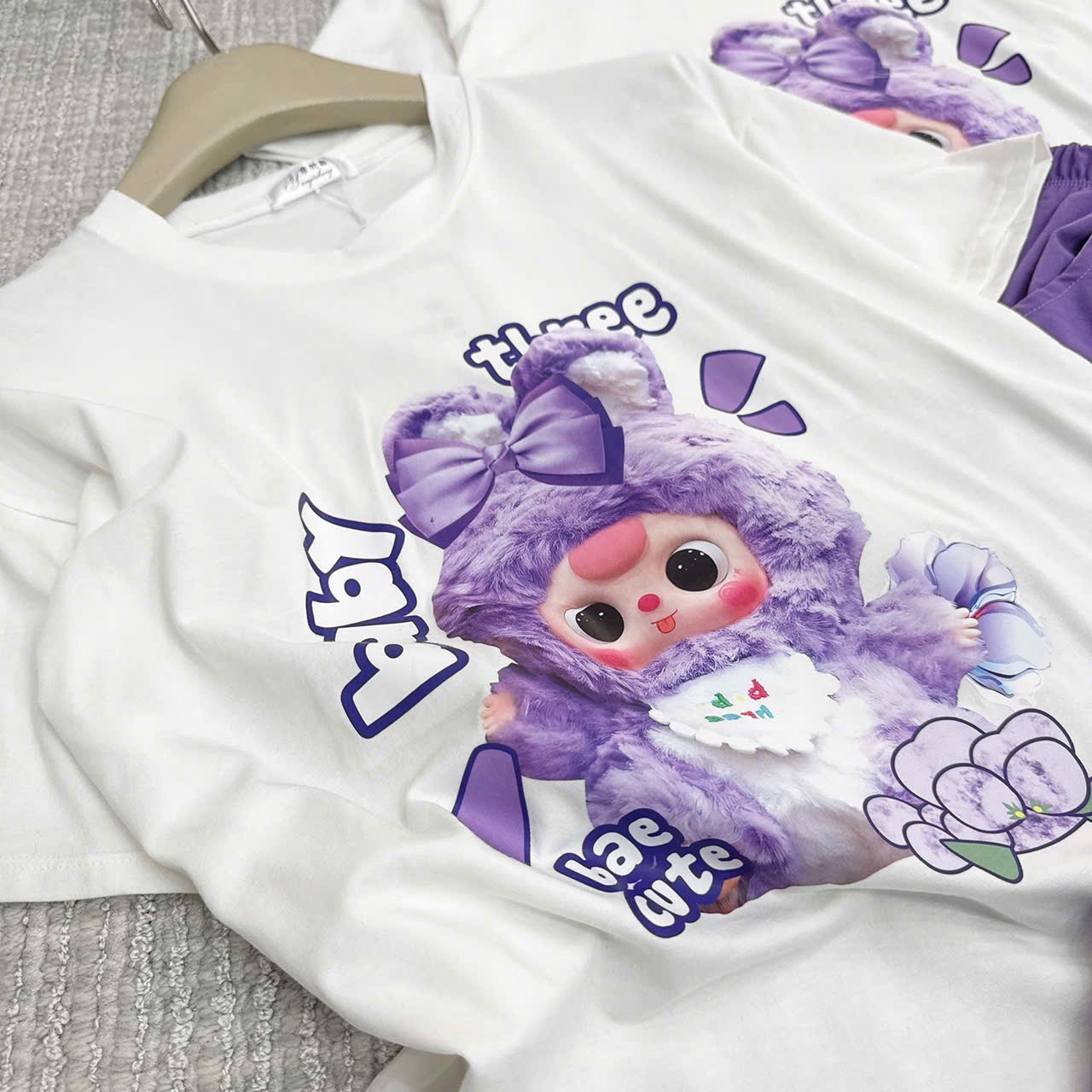 SEO VNXK: Bộ cotton quần tím Sz 110 14-19kg