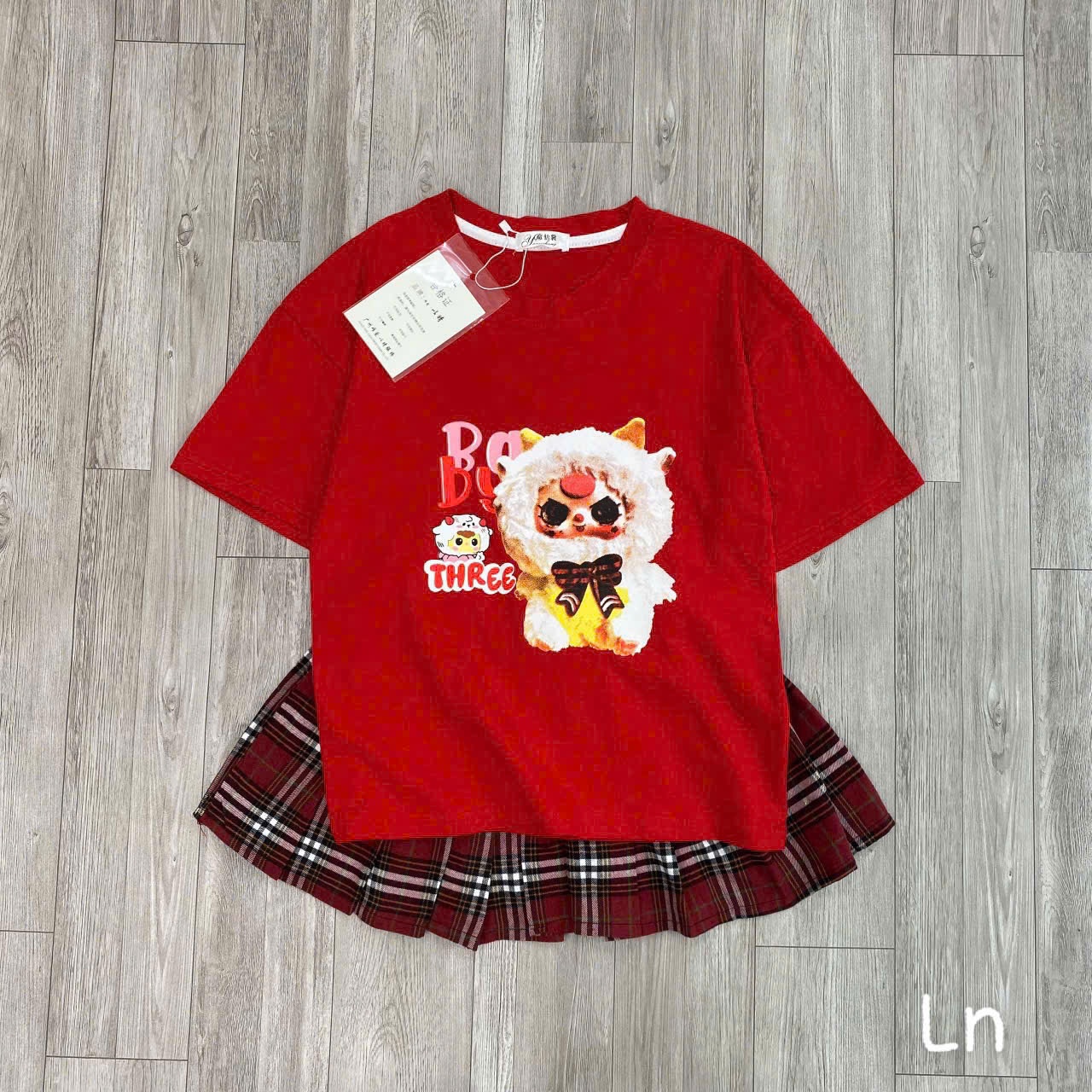 SEO VNXK: Bộ babydeee cv kẻ kèm quần Sz 150-160(30-43kg)