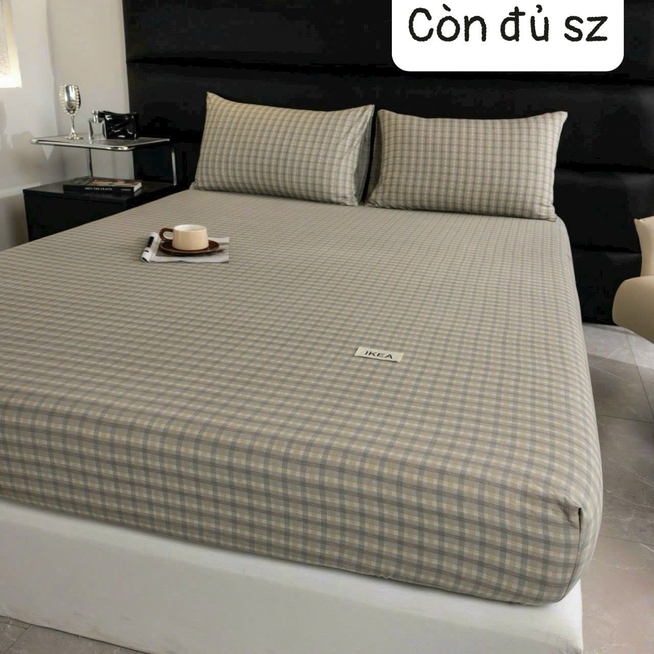 SEO VNXK: Bộ gồm 1 vỏ ga (đã bo chun sẵn) + 2 vỏ gối.