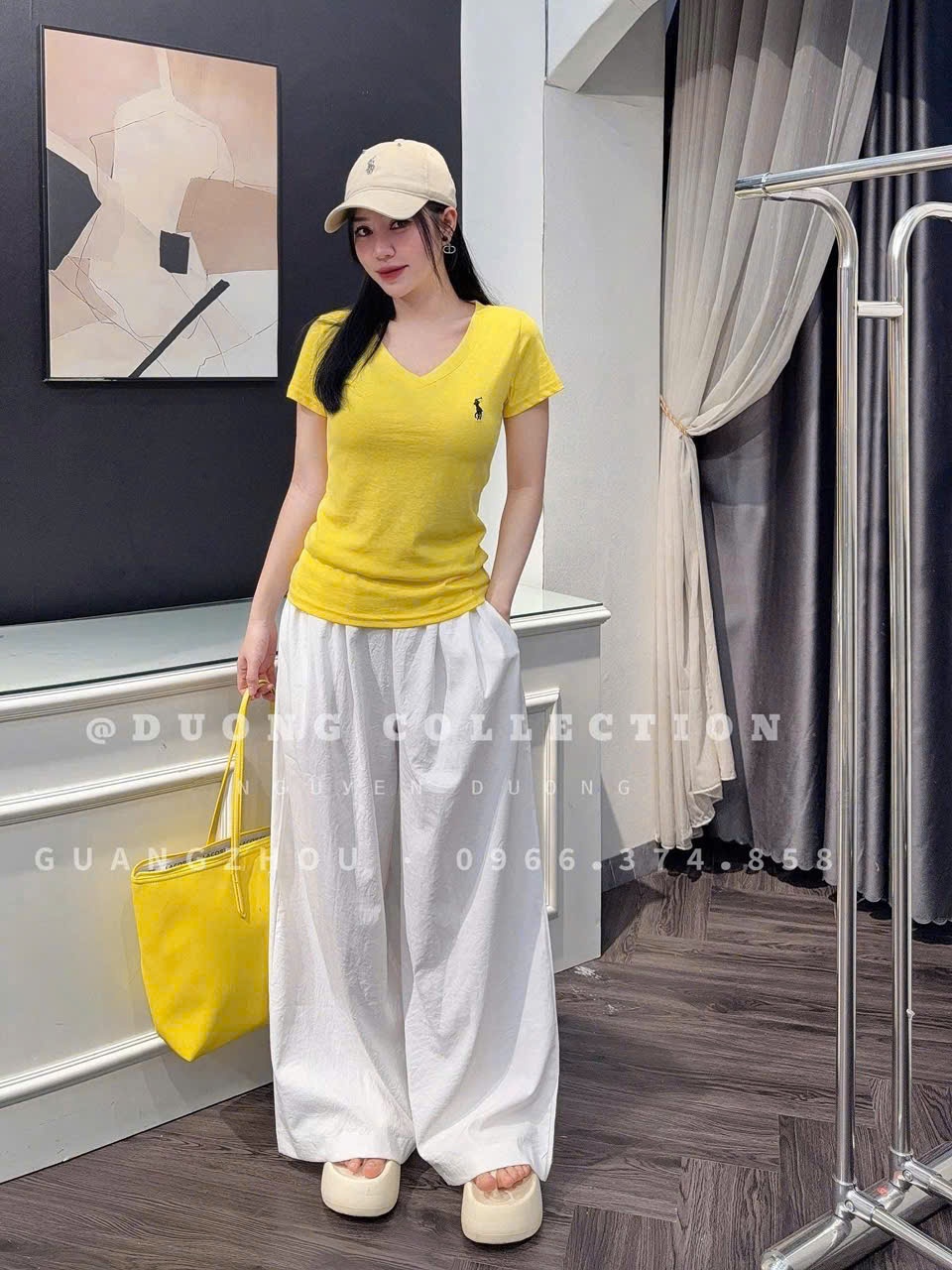 Seo: Sét áo cotton vàng quần đũi suông 1s-1M Sale :120k/b