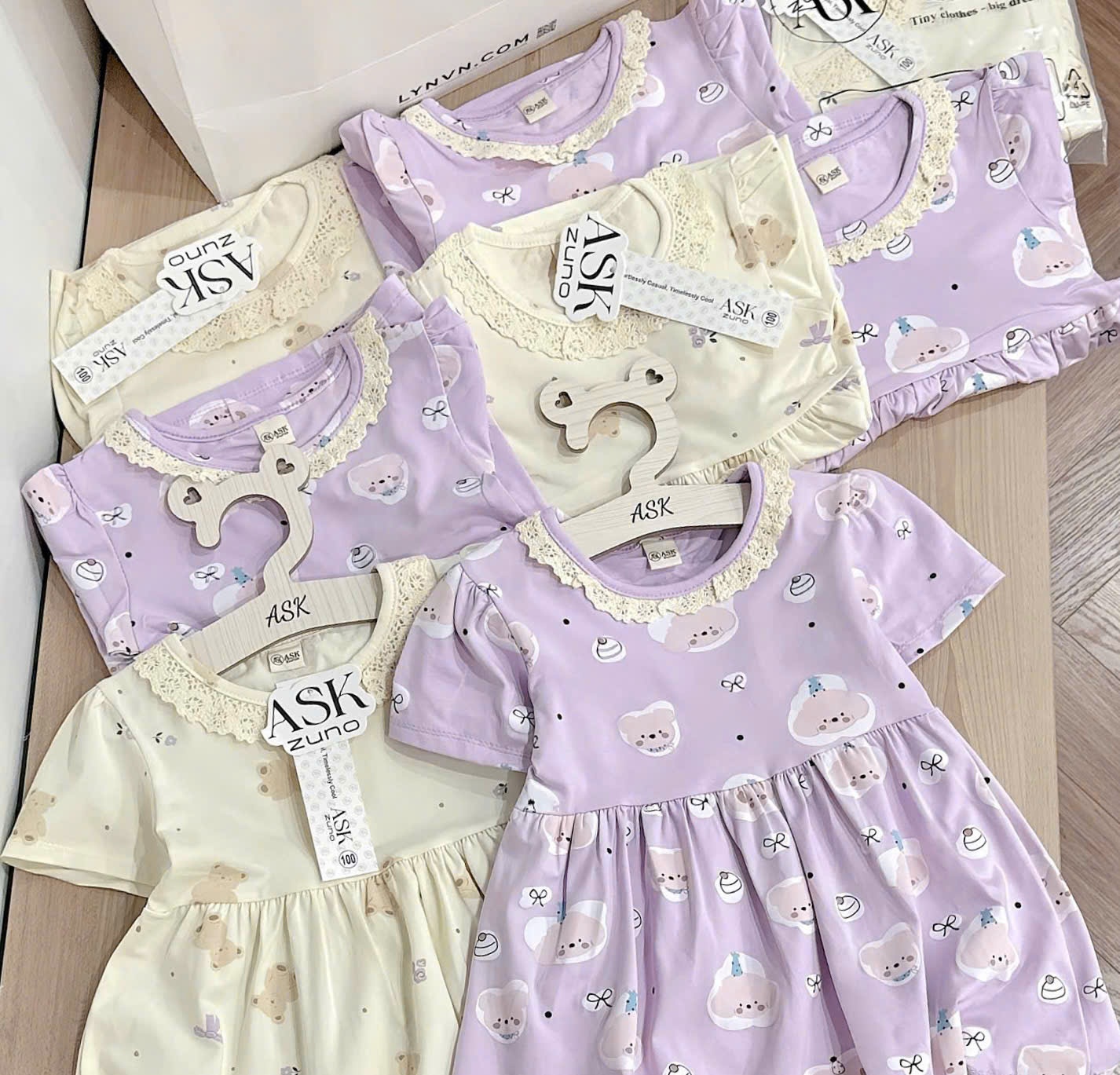 Seo VNXK: Sét 2 váy cotton Còn 3 set 110: 12-14kg