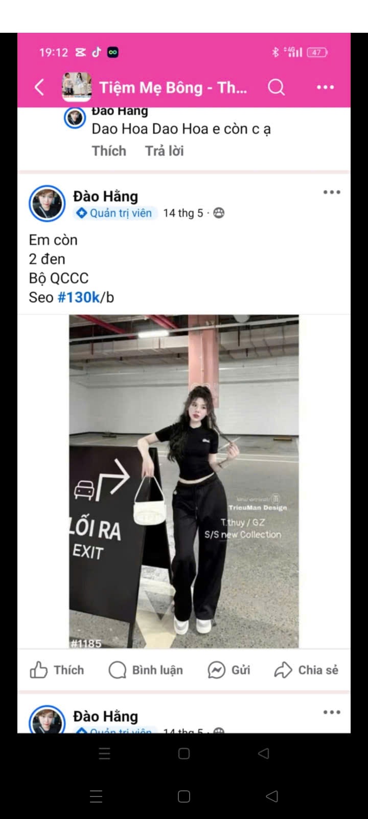 Xả: Bộ quần dài áo cộc zip bad