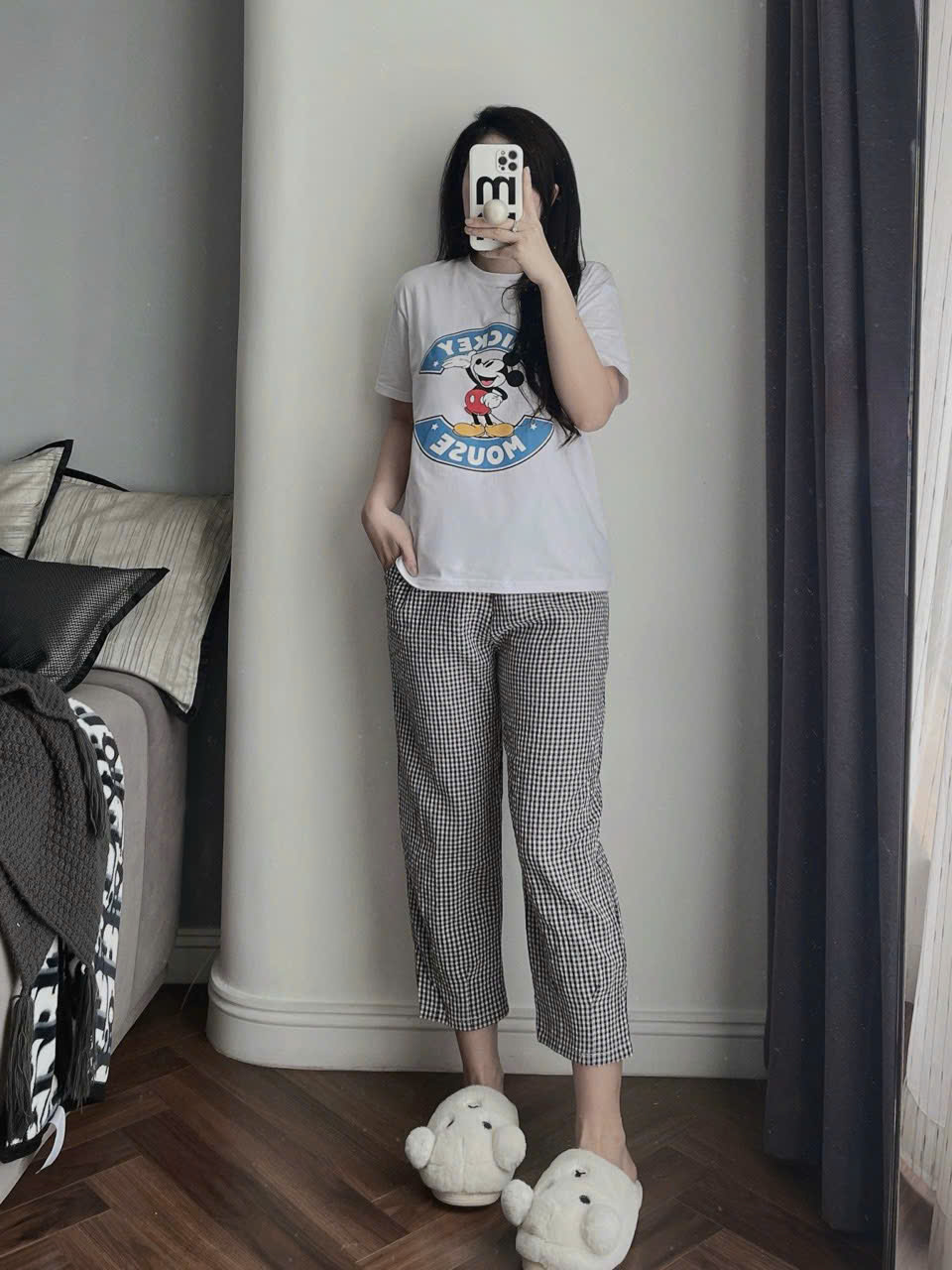 Seo: Bộ áo cotton quần đũi kẻ #75k/bộ Trắng 20s 10m 20L Hồng 5s 1L