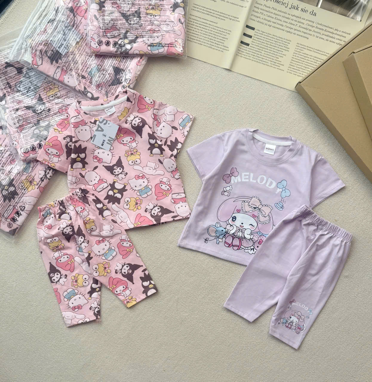 Seo VNXK: Set 2 bộ cotton Melody Còn 1 set 10-12kg