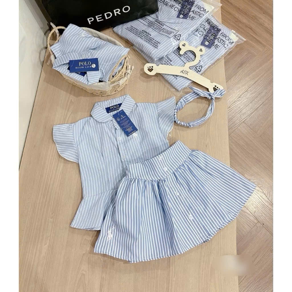 Seo VNXK: Sét váy kẻ xanh + tuban 2 set S120 16-18kg #75k
