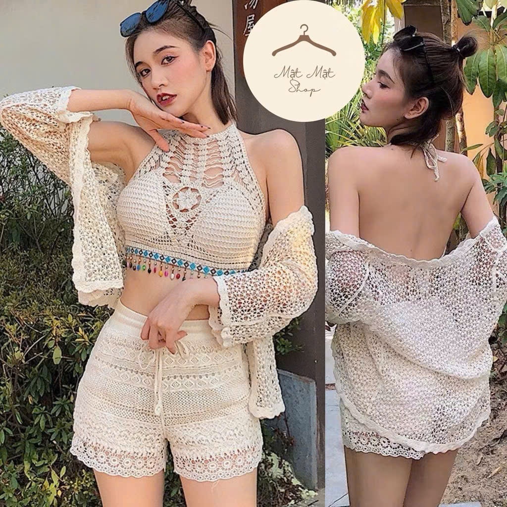 2 áo choàng ren đi biển sale #80k