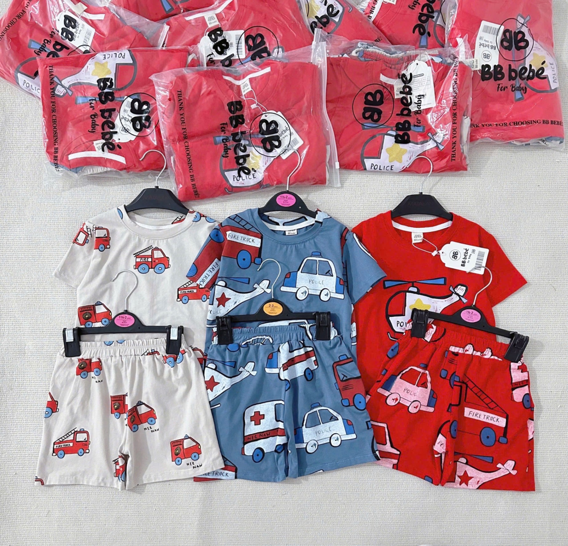 Xả VNXK: Sét 3 bộ cotton Còn 3 set 90 1 set 140