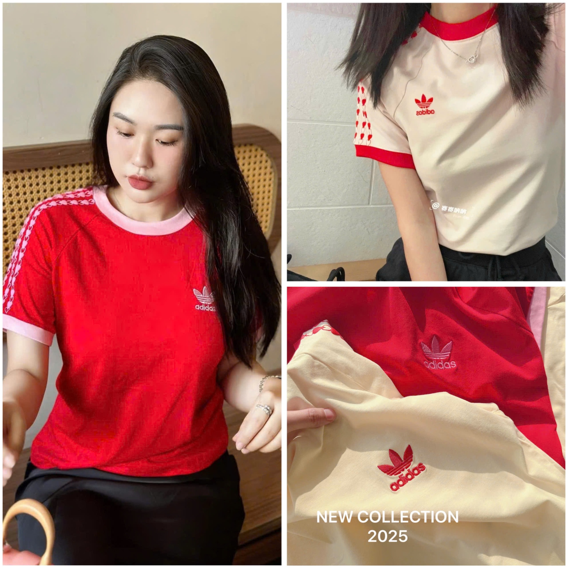 PHÔNG VALENTINE ADIDAS TIM PHỐI CỔ E còn đủ màu đủ #70k/1c
