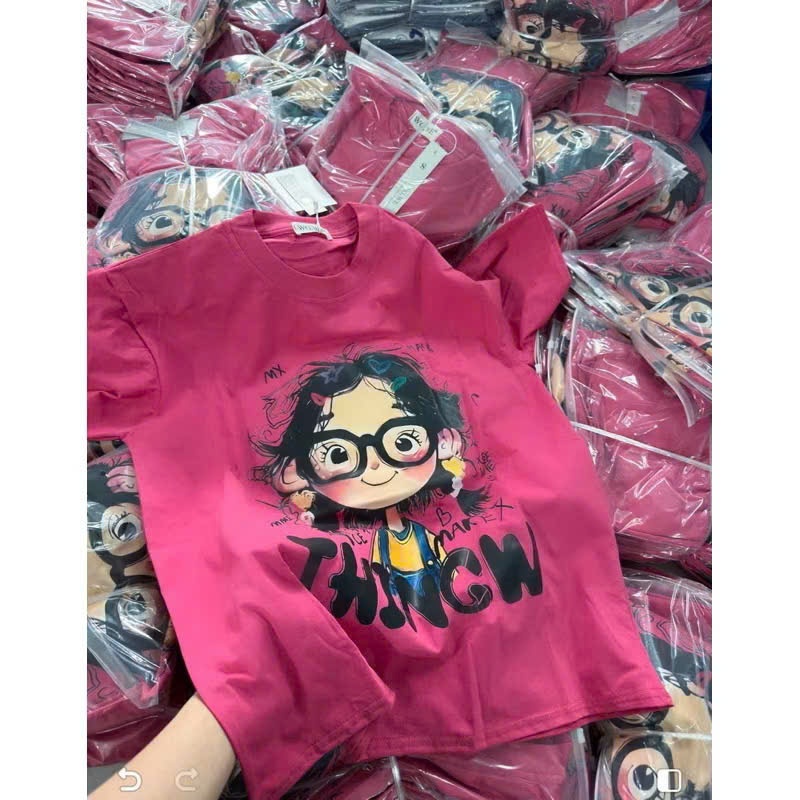 Xả: 3 áo phông we hàng xịn đẹp sale #89k/1c 1s 1m 1l Phom to