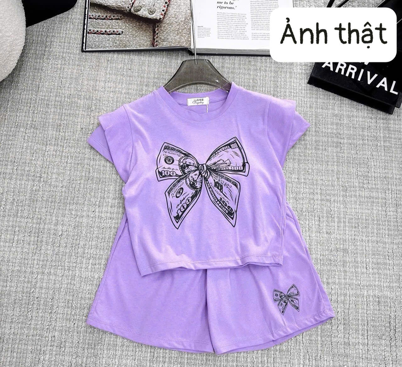 Bộ bộ tím sz đại bé gái 24-46kg Xưởng sale giá hời 60k