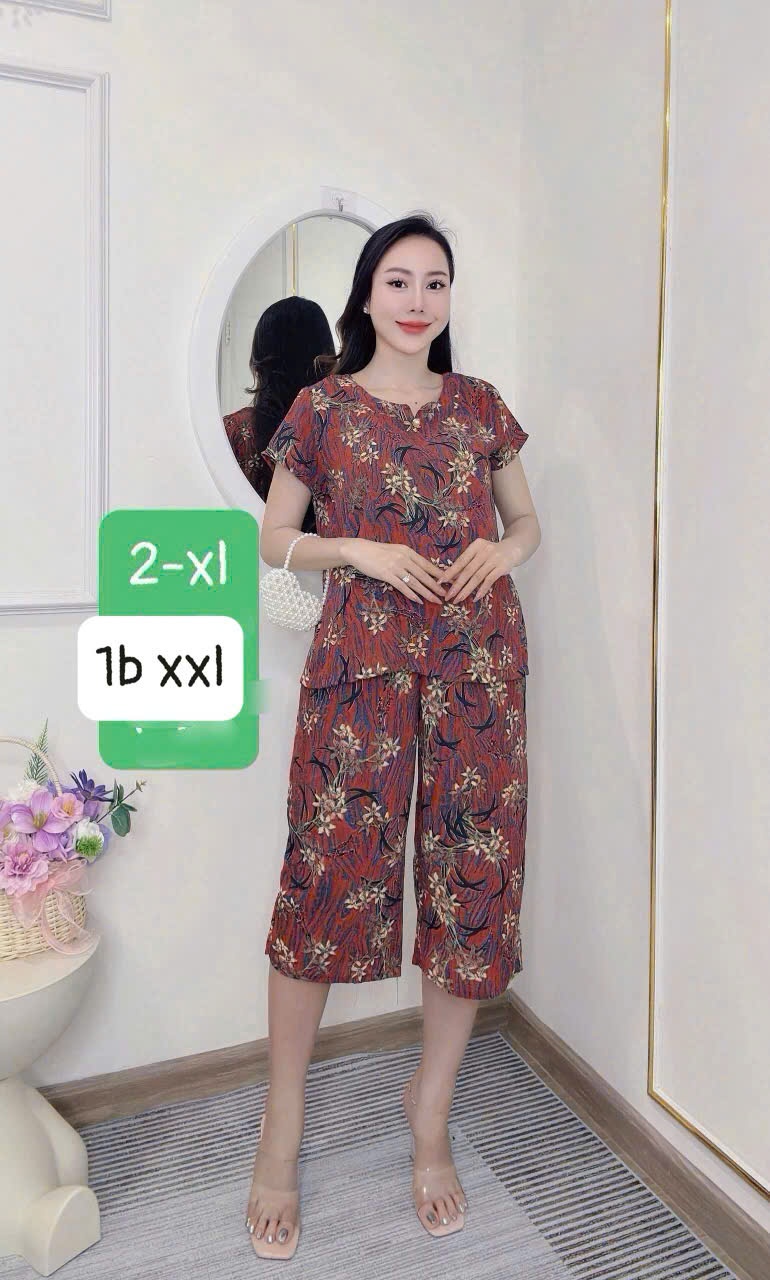 Còn 10 bộ lanh như ảnh xả #90k Bộ Lanh lụa hàn châu quần ngố