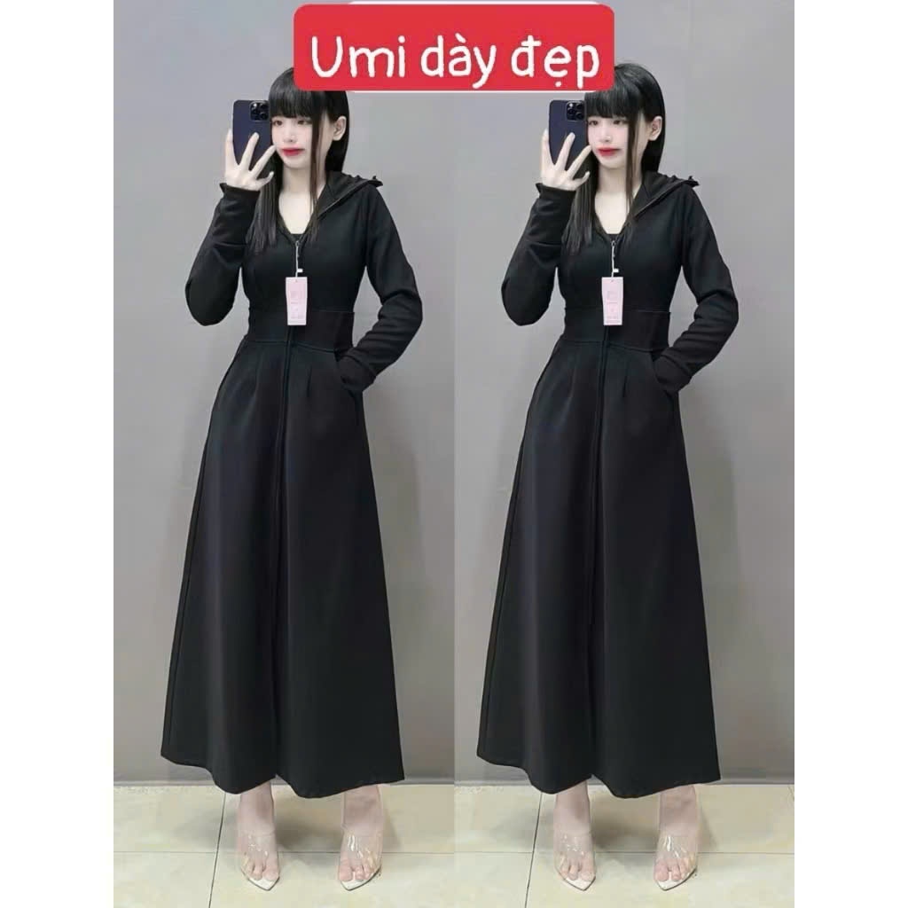Áo chống nắng umi dài dày đẹp Em còn Đen :1c Sale :#109k