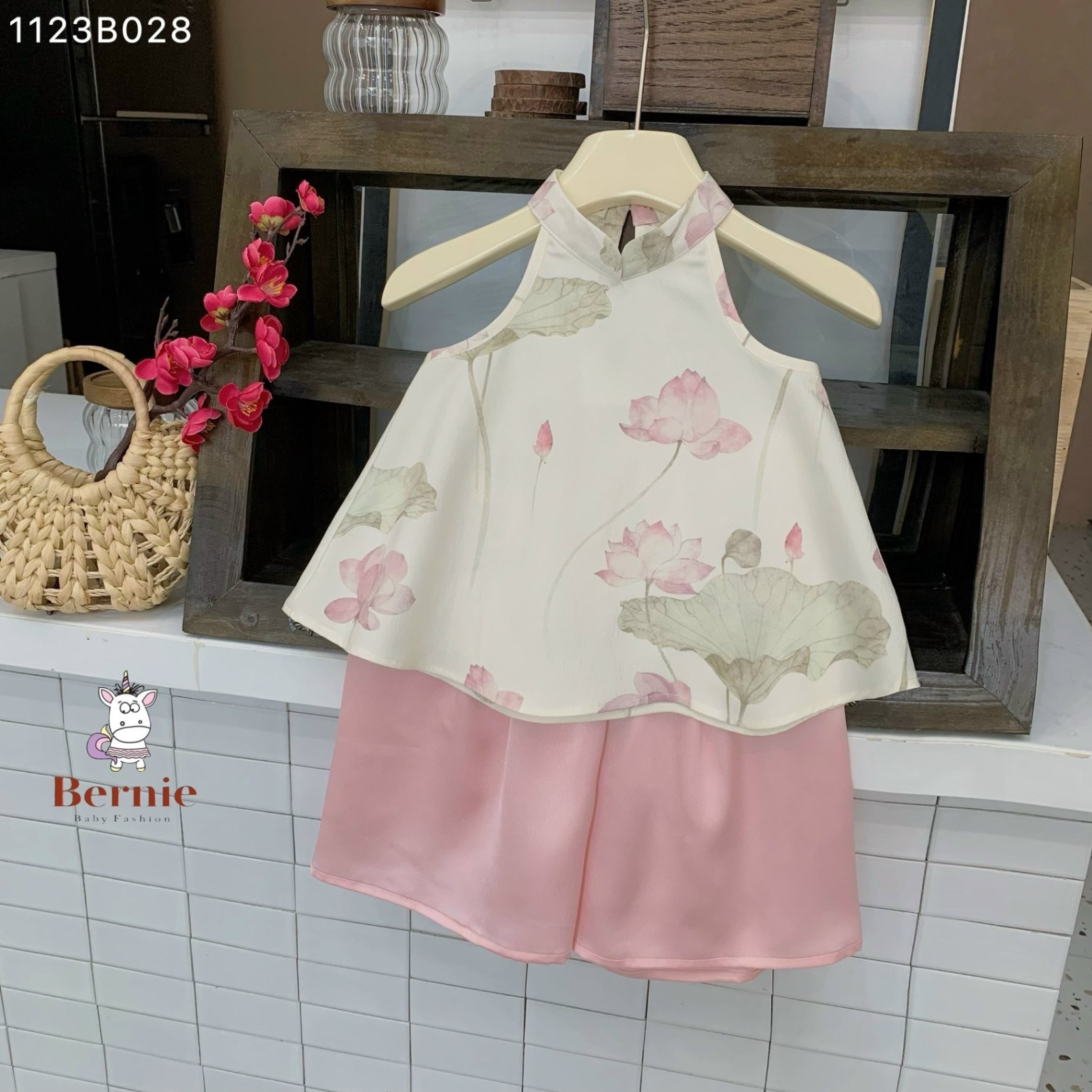 ÁO YẾM HOA SEN QUẦN LỤA XUÔNG S10 26-28kg Seo #55k