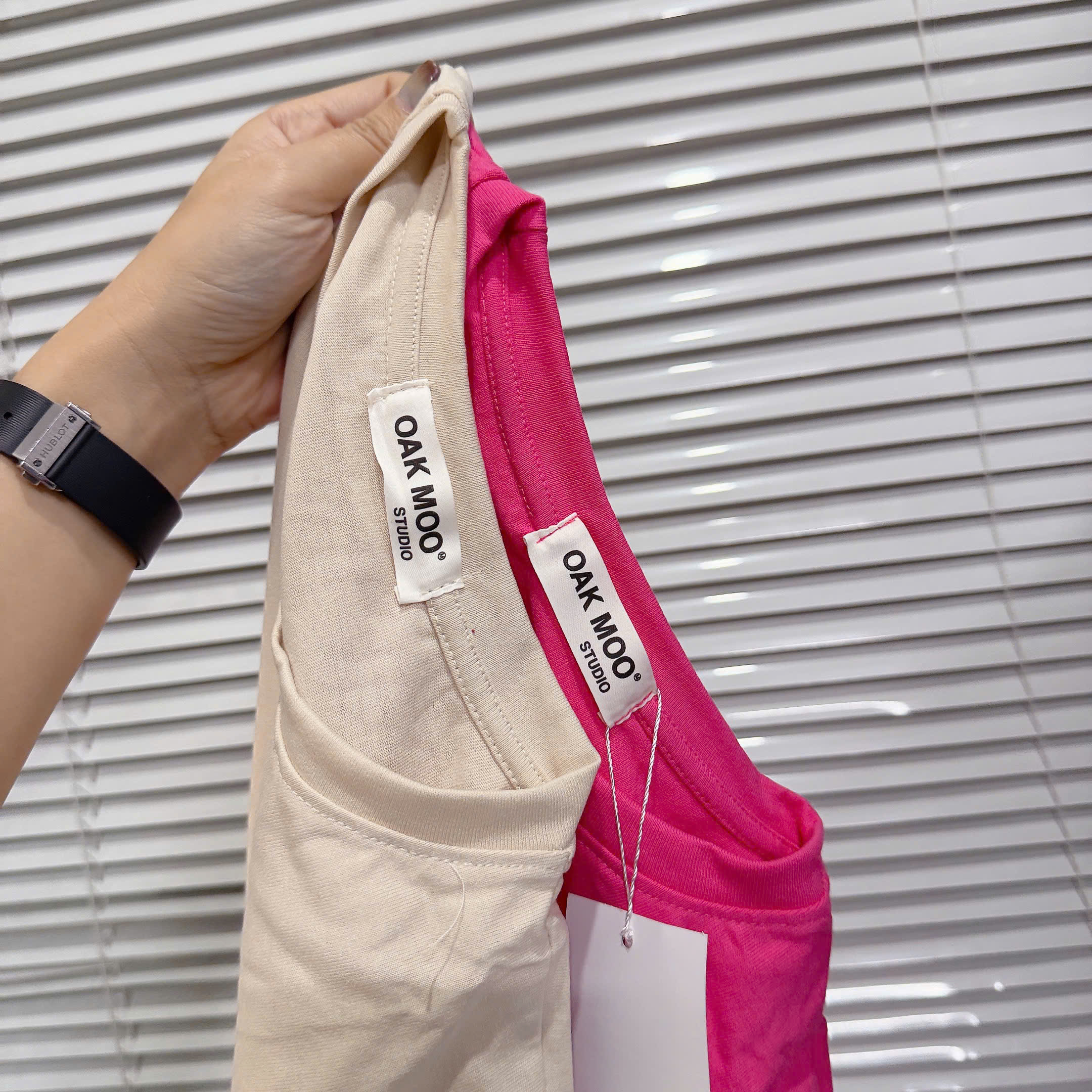 Set 2 áo Cotton trơn basic nữ