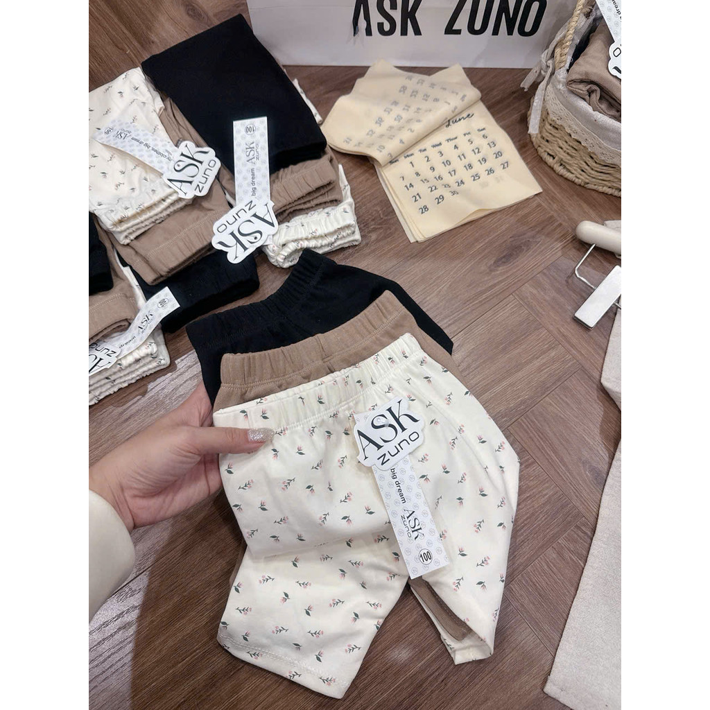 ASK Sét 3 quần legging đùi bé gái VNXK