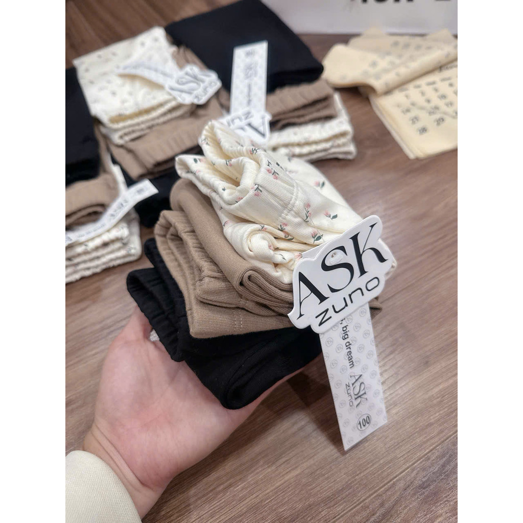 ASK Sét 3 quần legging đùi bé gái VNXK