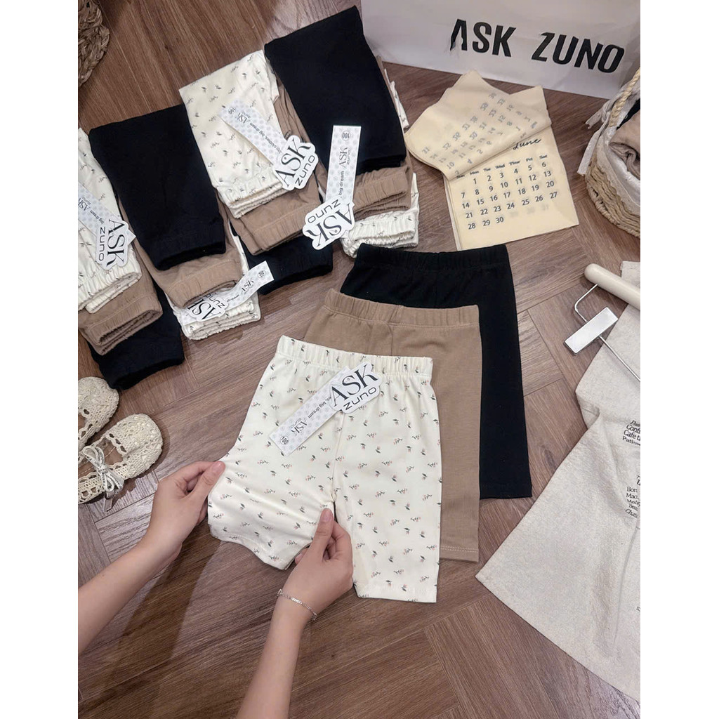 ASK Sét 3 quần legging đùi bé gái VNXK