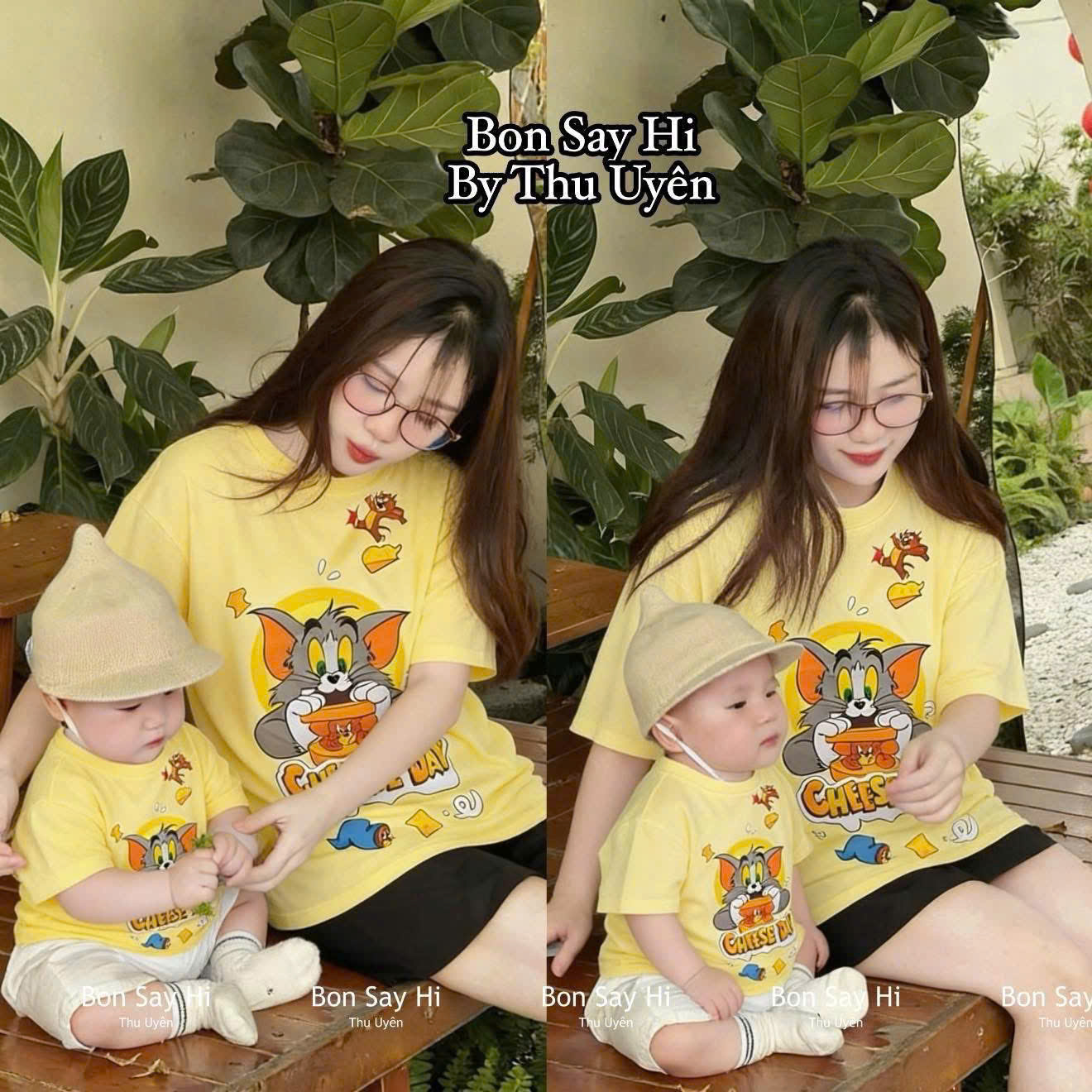 Áo phông CON mèo vàng cotton mềm mát BB bebé