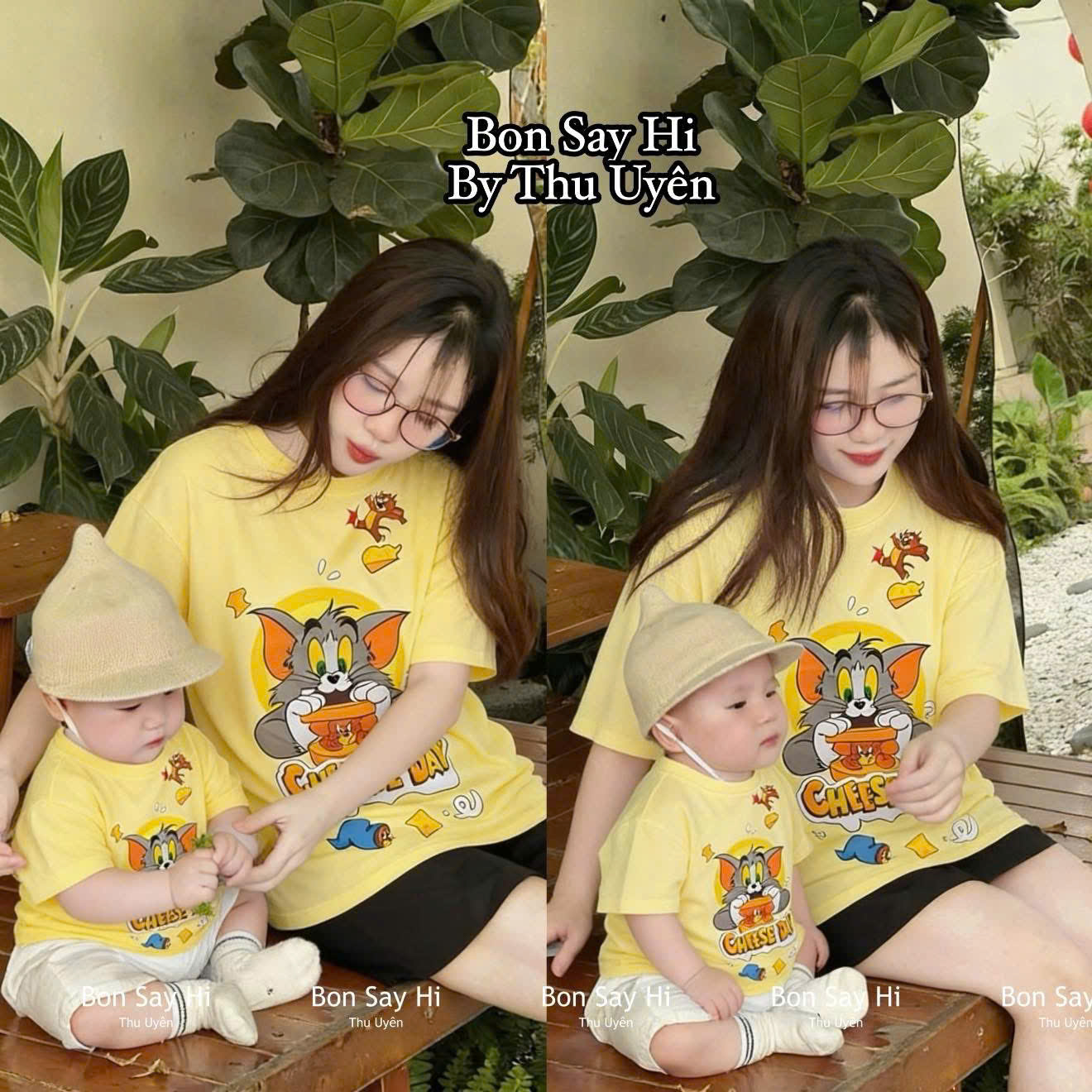 Áo phông CON mèo vàng cotton mềm mát BB bebé