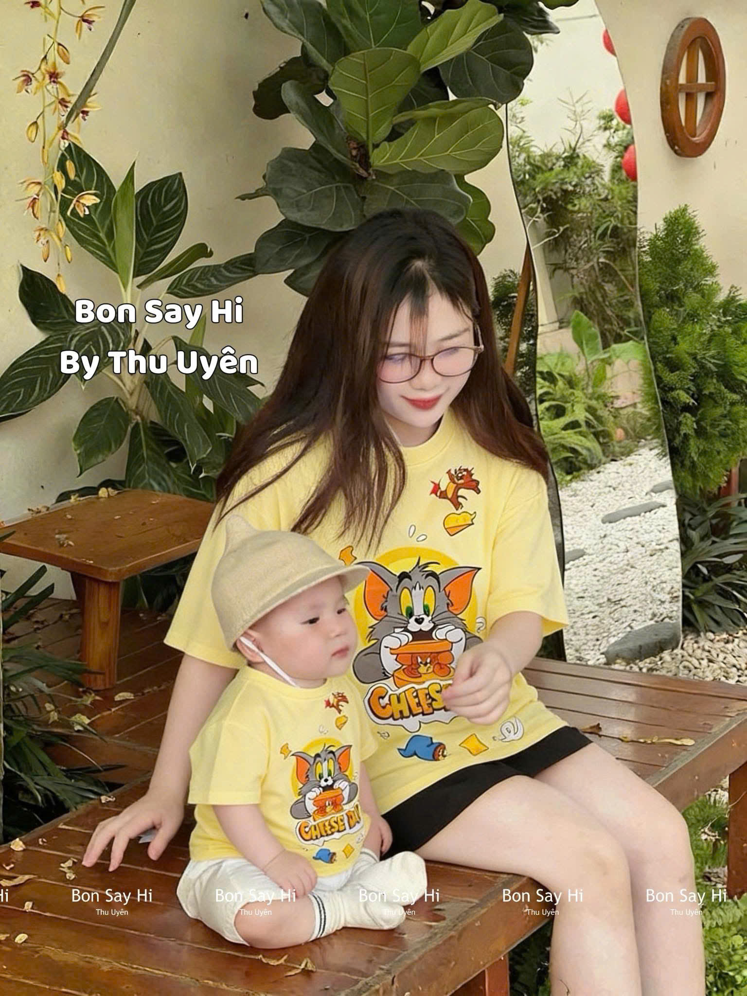 Áo phông CON mèo vàng cotton mềm mát BB bebé