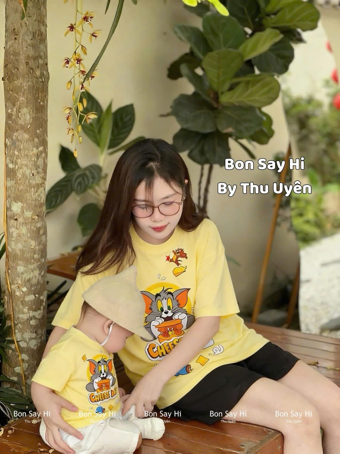 Áo phông CON mèo vàng cotton mềm mát BB bebé