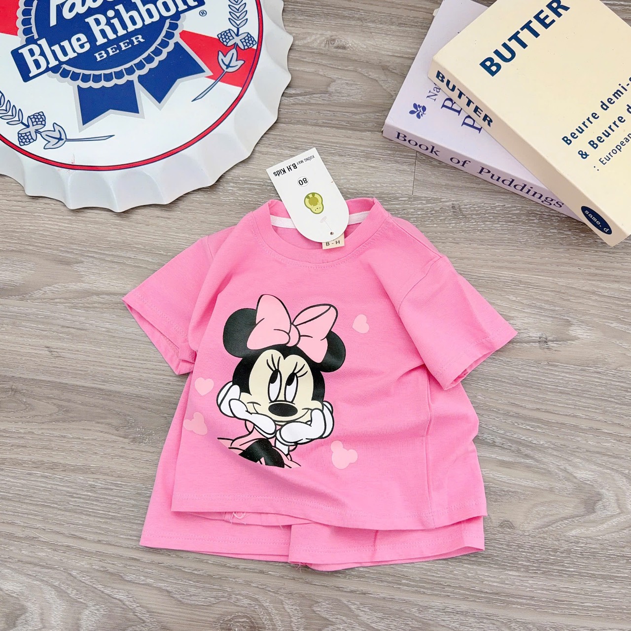 Bộ Bơ Cộc Tay Bé Gái Mùa Hè Cho Bé Mặc Nhà, Đi Học, Đi Chơi (6-16kg)