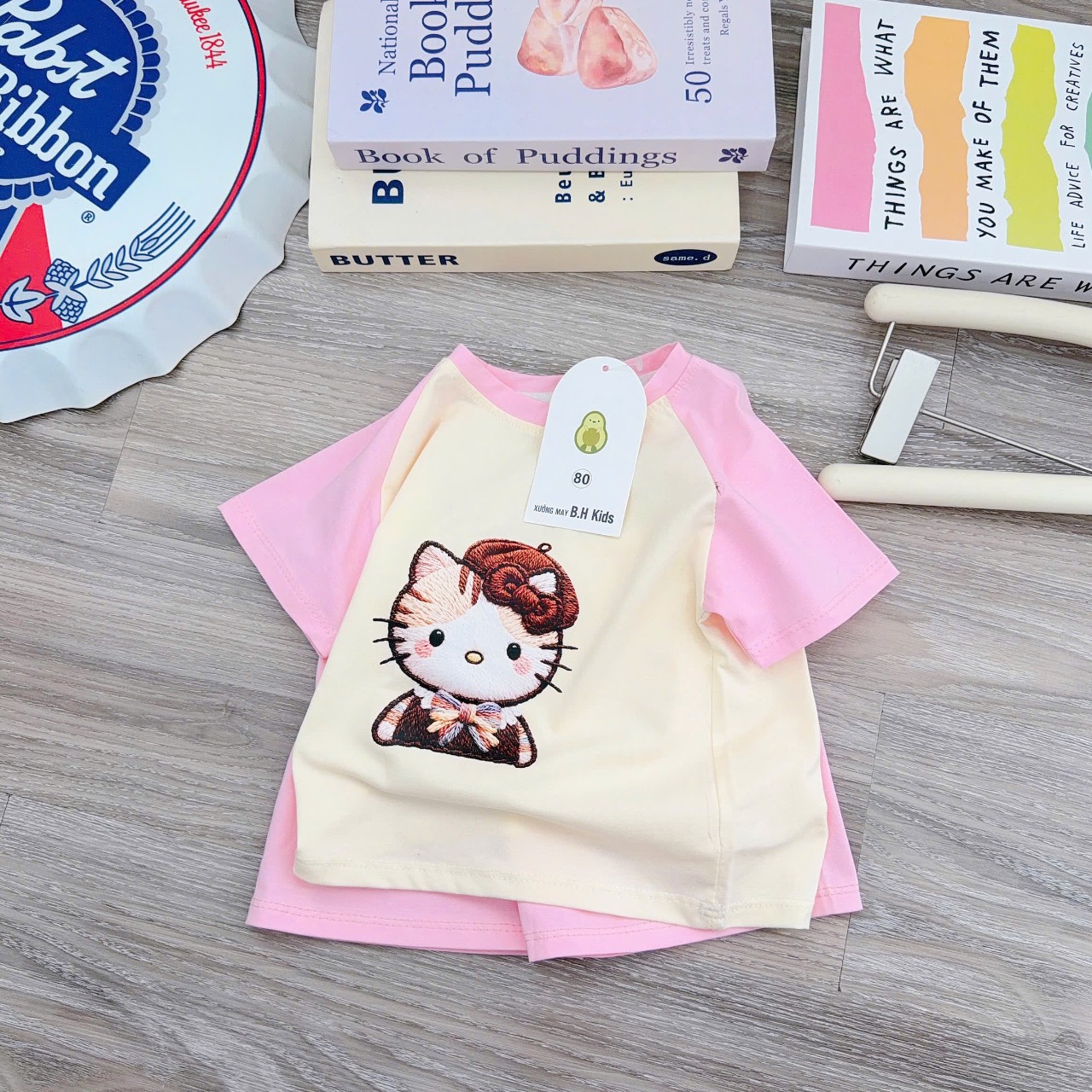 Bộ Bơ Cộc Tay Bé Gái Mùa Hè Cho Bé Mặc Nhà, Đi Học, Đi Chơi (6-16kg)