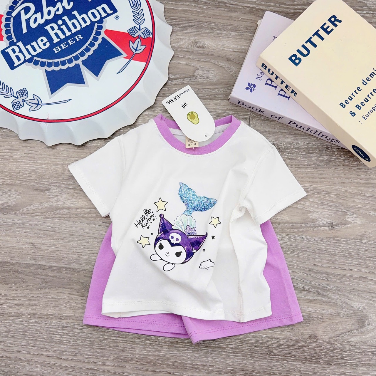 Bộ Bơ Cộc Tay Bé Gái Mùa Hè Cho Bé Mặc Nhà, Đi Học, Đi Chơi (6-16kg)