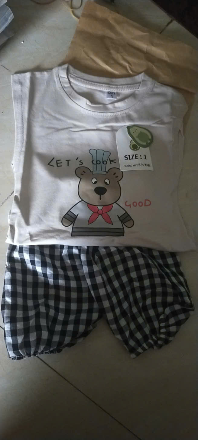 Bộ Cộc Tay Bơ Chất Cotton Mềm mát Mặc Nhà, Đi Học, Đi Chơi (6-16kg)