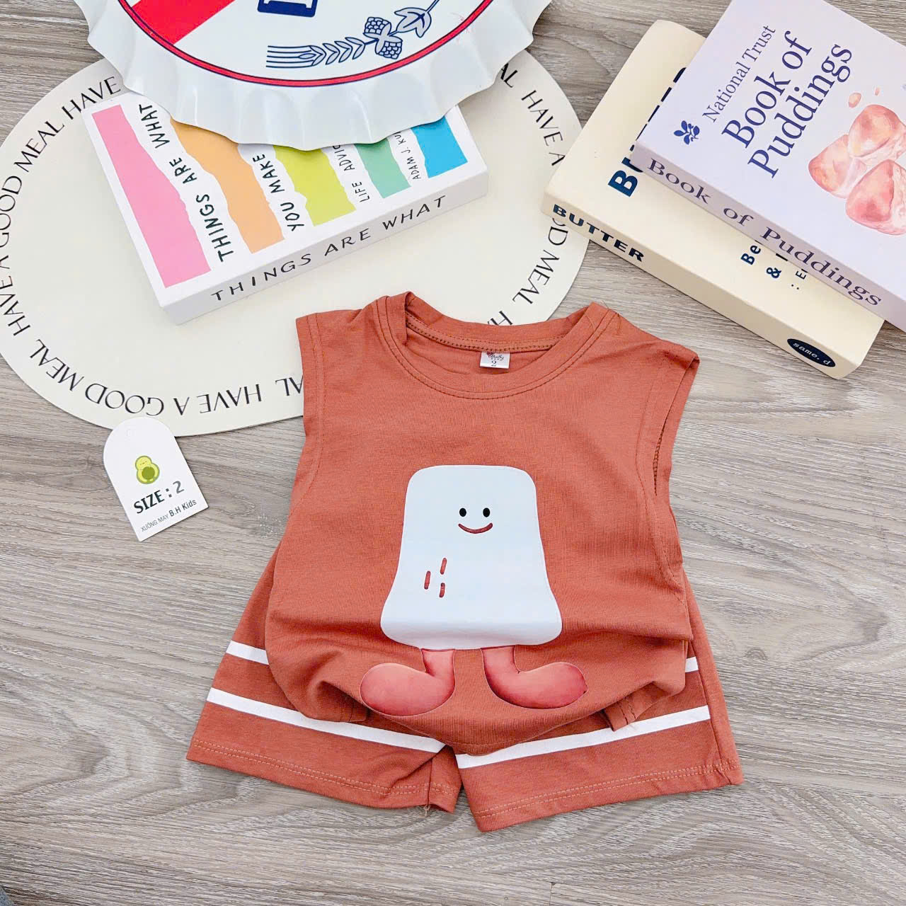 Bộ Cộc Tay Bơ Mùa Hè Chất Cotton Mềm mát Mặc Nhà, Đi Học, Đi Chơi (6-16kg)