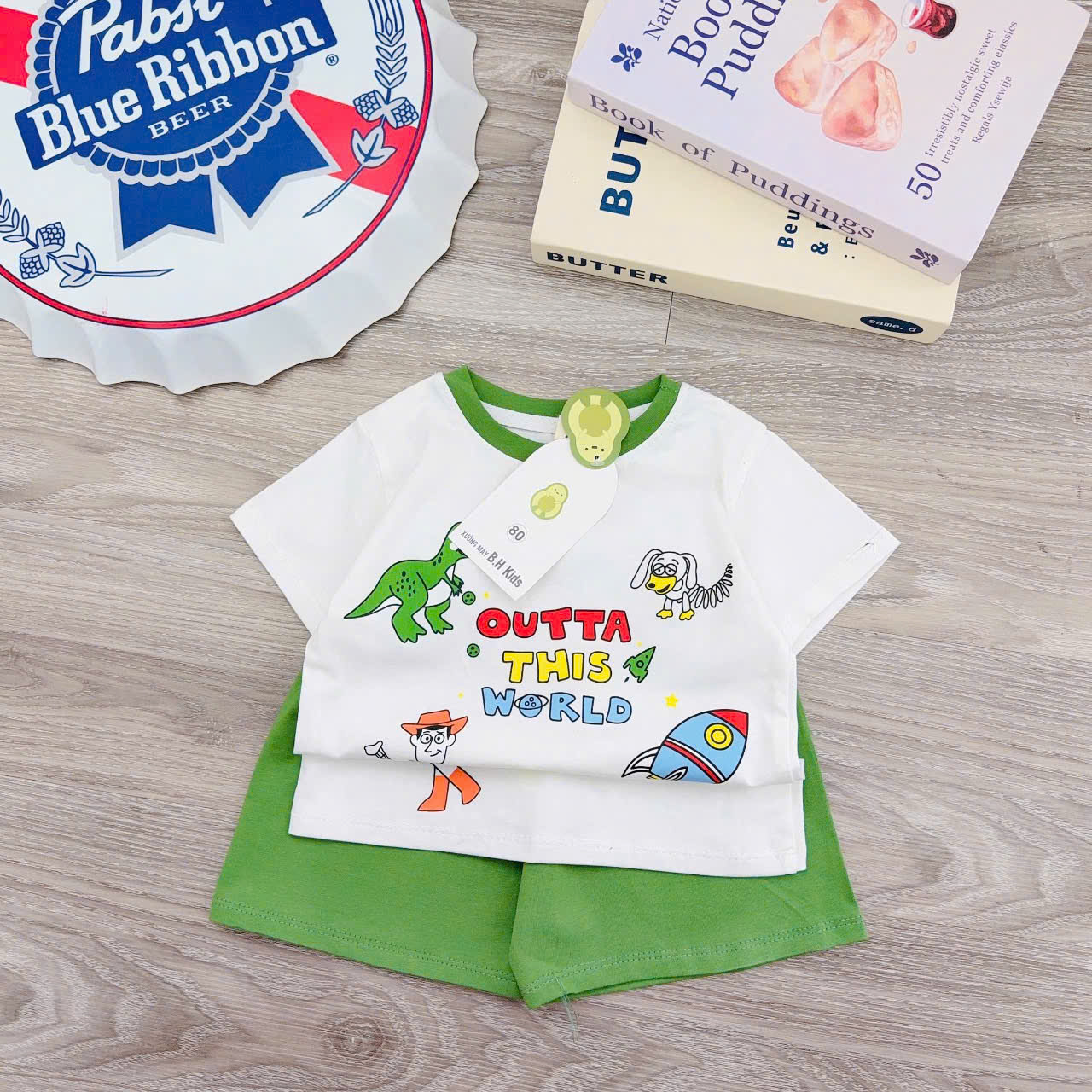 Bộ Cotton Bơ Cộc Tay bé trai chất mềm mát (6-16kg)