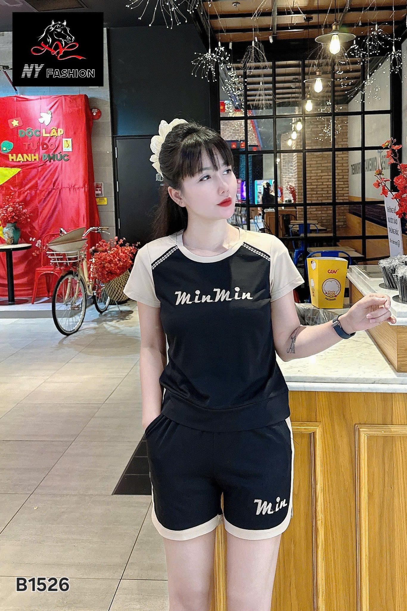 Bộ Hè NY Fashion Thêu Min Min L-60kg