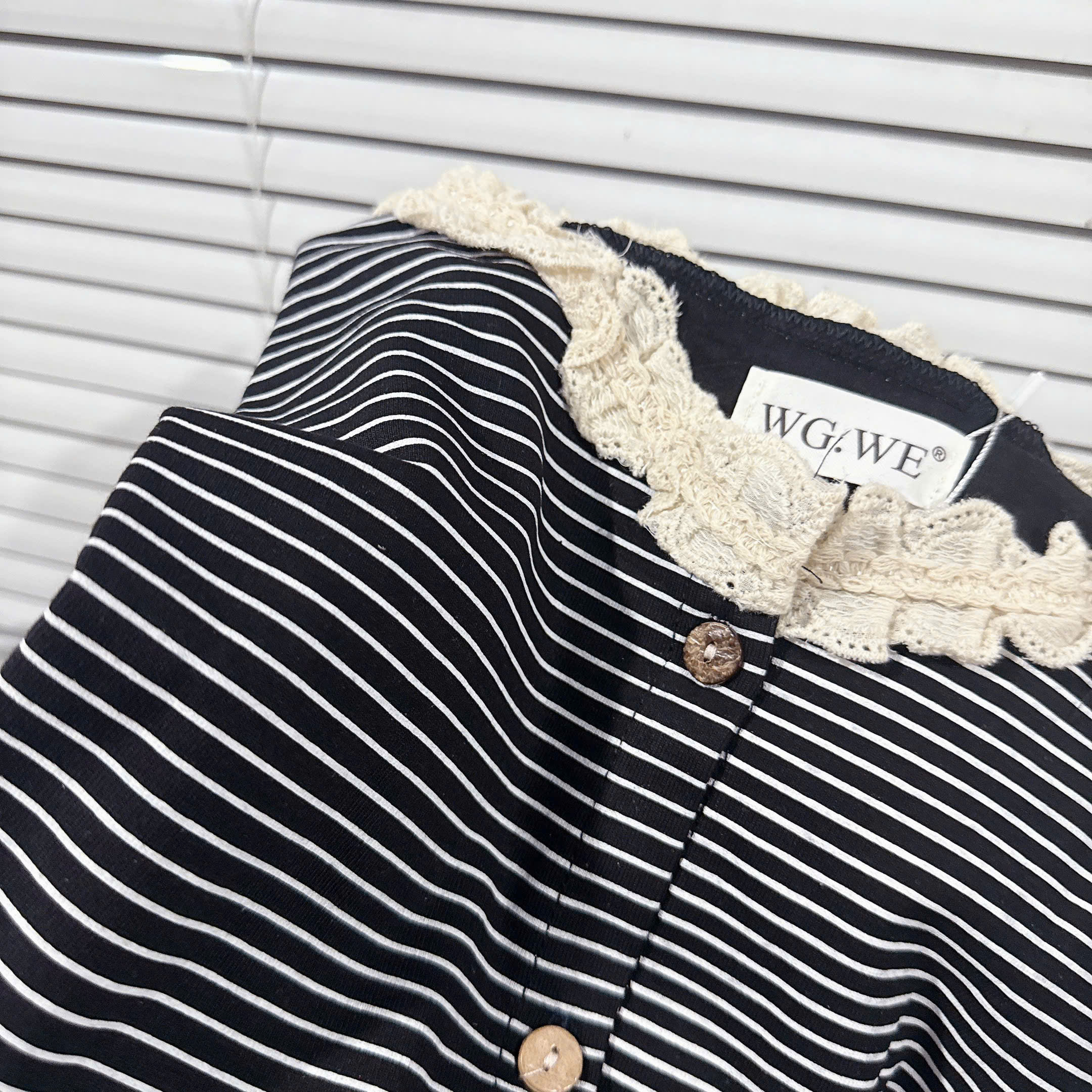 Bộ cotton kẻ dày mát mùa hè nữ BN2