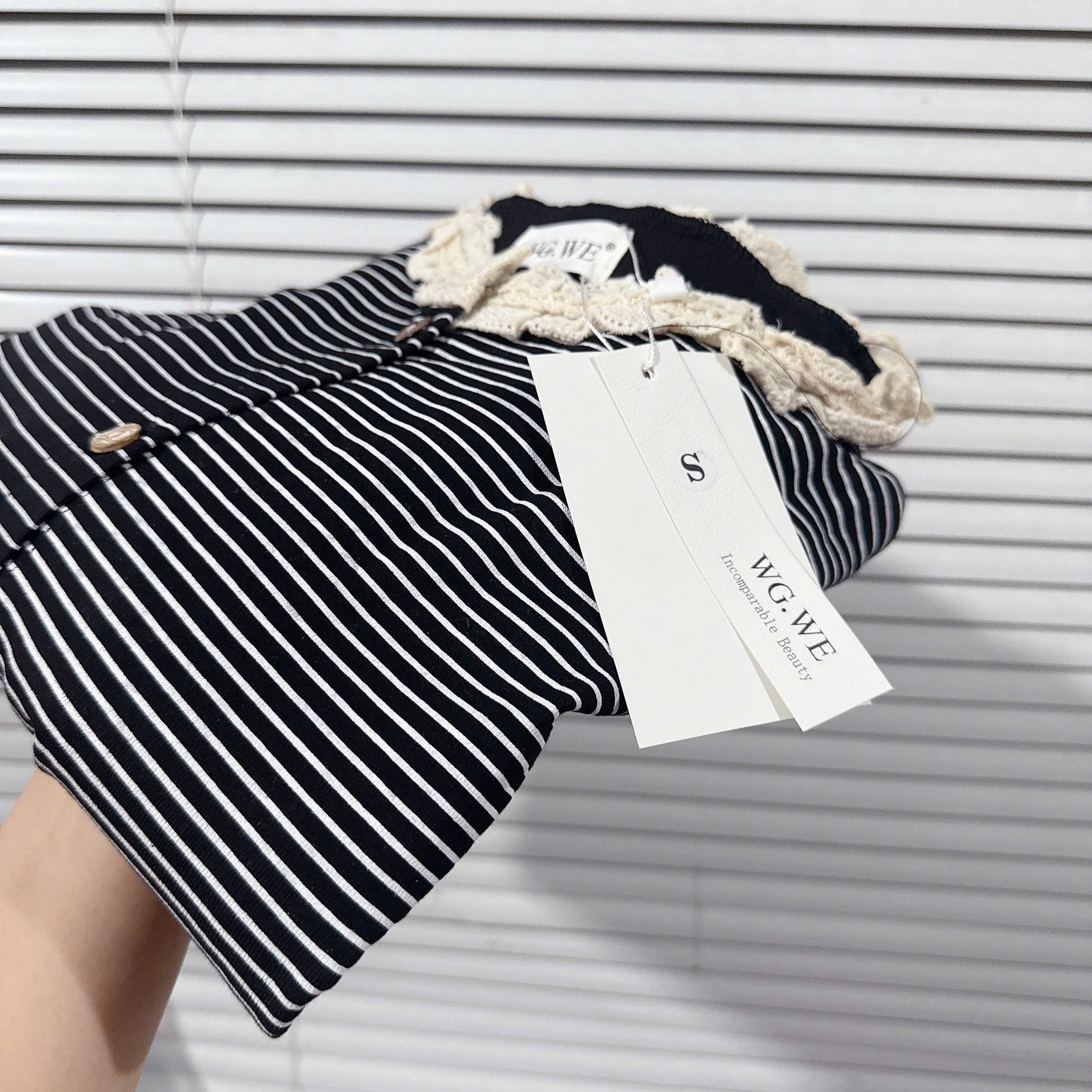 Bộ cotton kẻ dày mát mùa hè nữ BN2