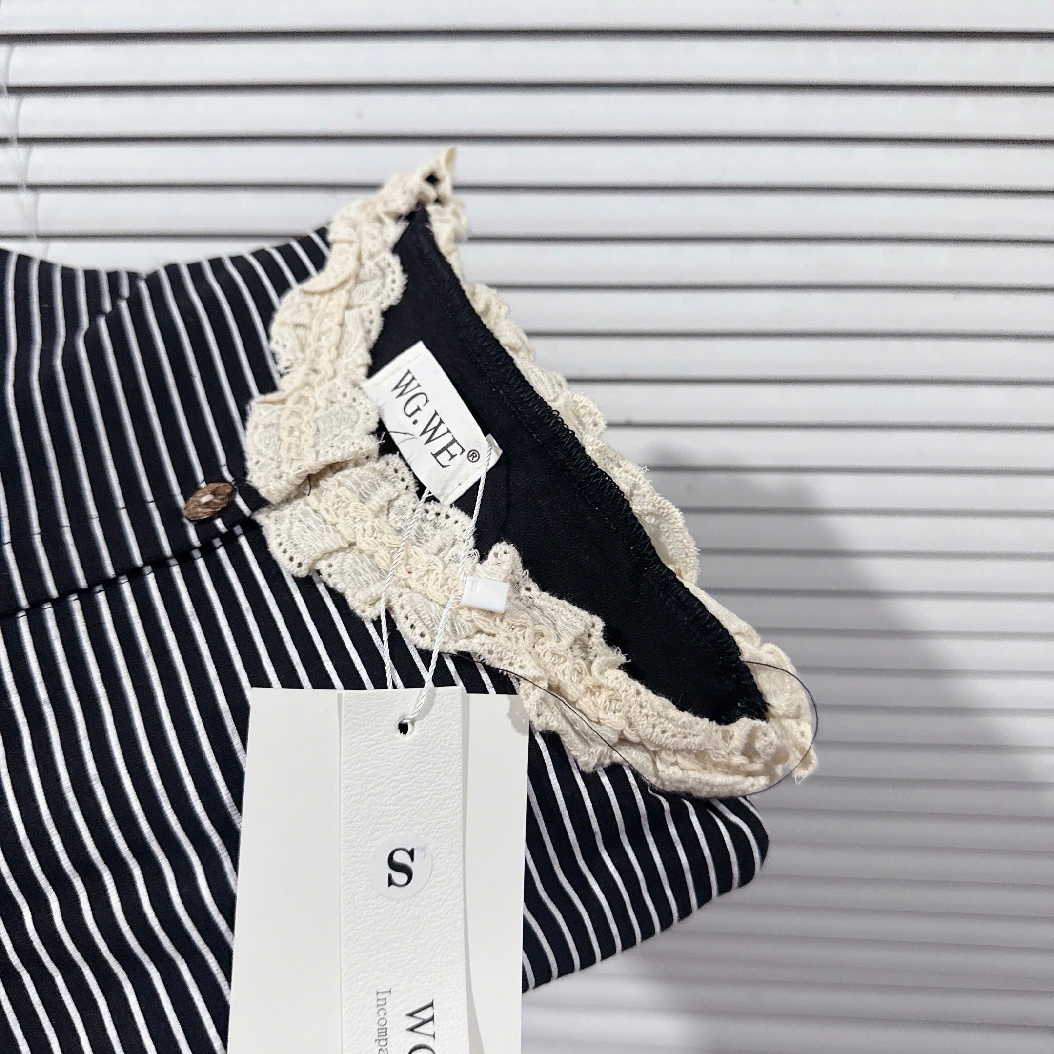 Bộ cotton kẻ mát mùa hè nữ Wg.We BN1
