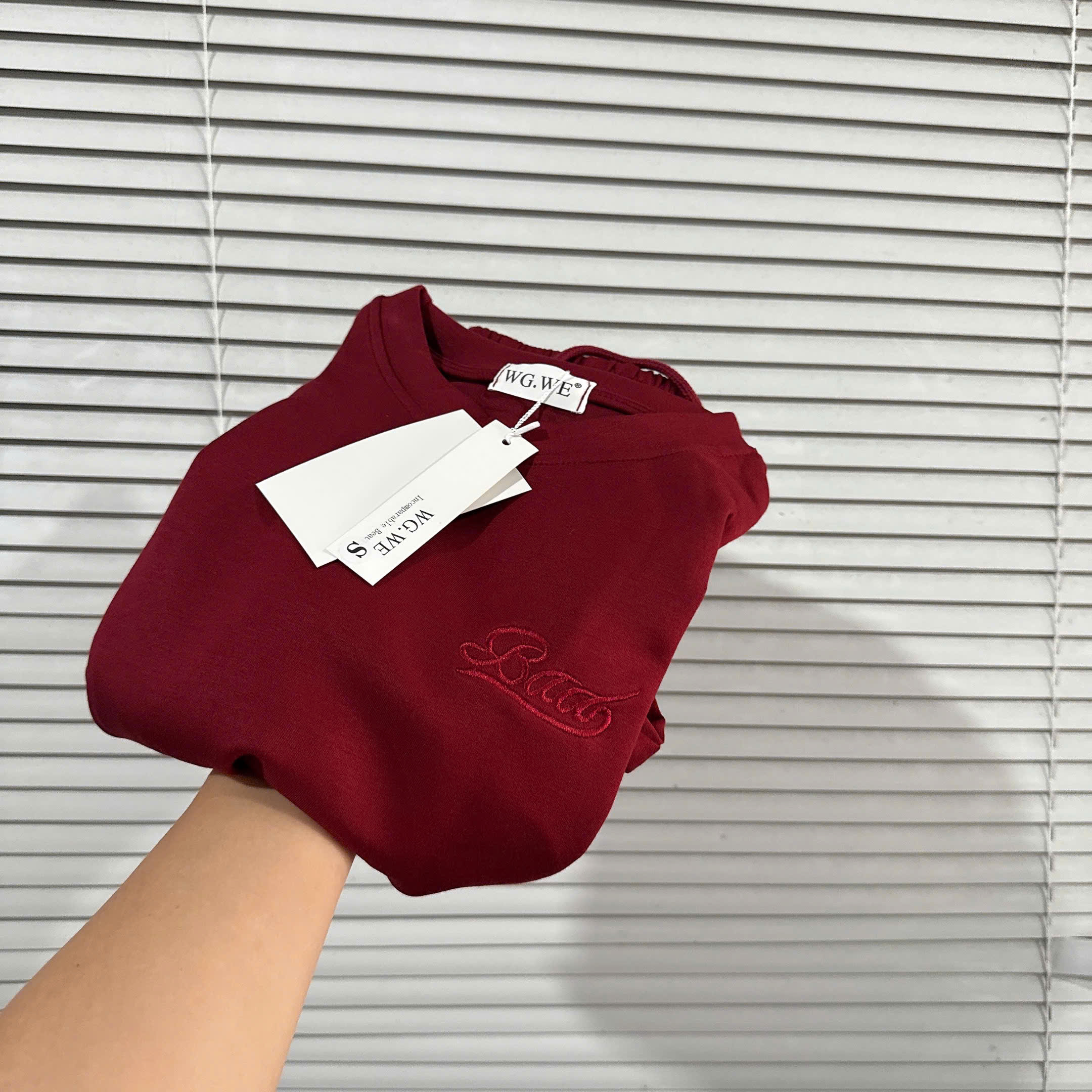 Bộ cottoon đỏ đô hè nữ rút dây eo B1