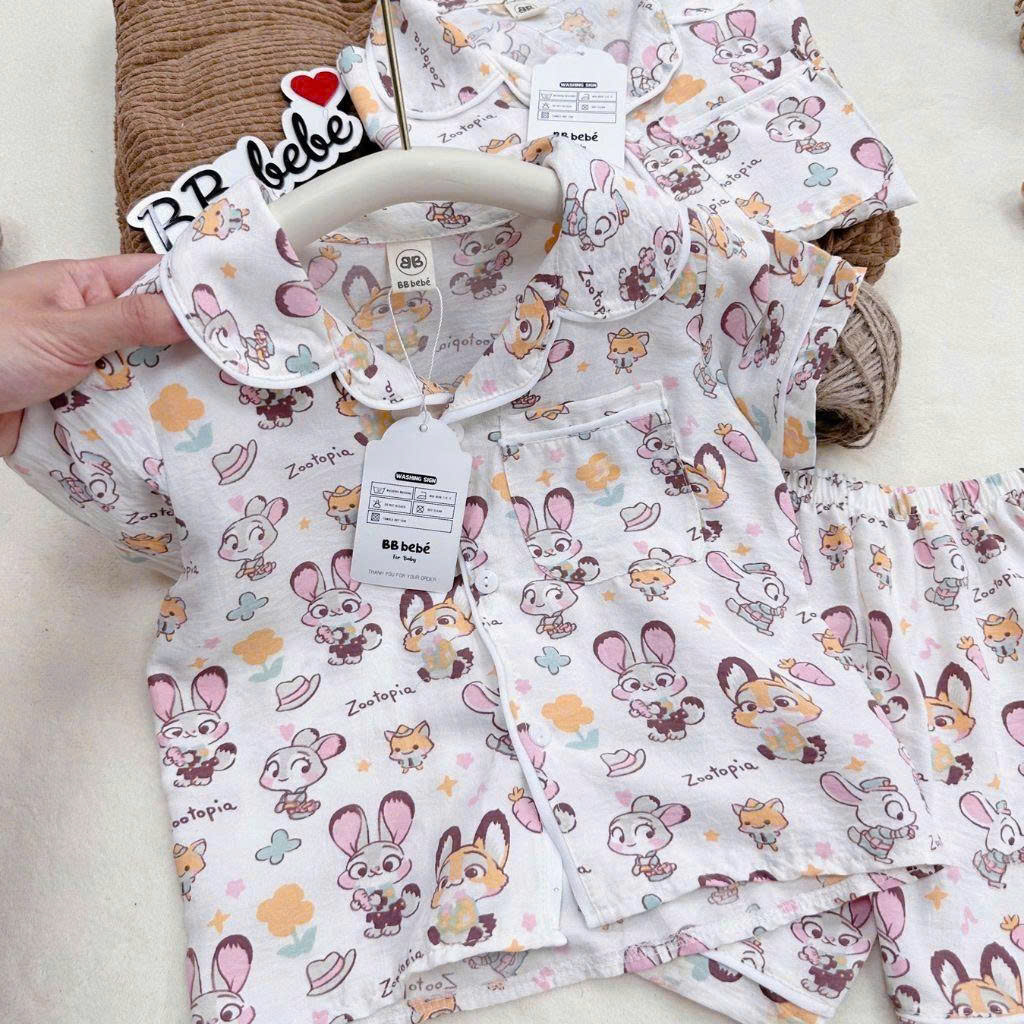 Ask Bộ pijama zootopia bé gái VNXK
