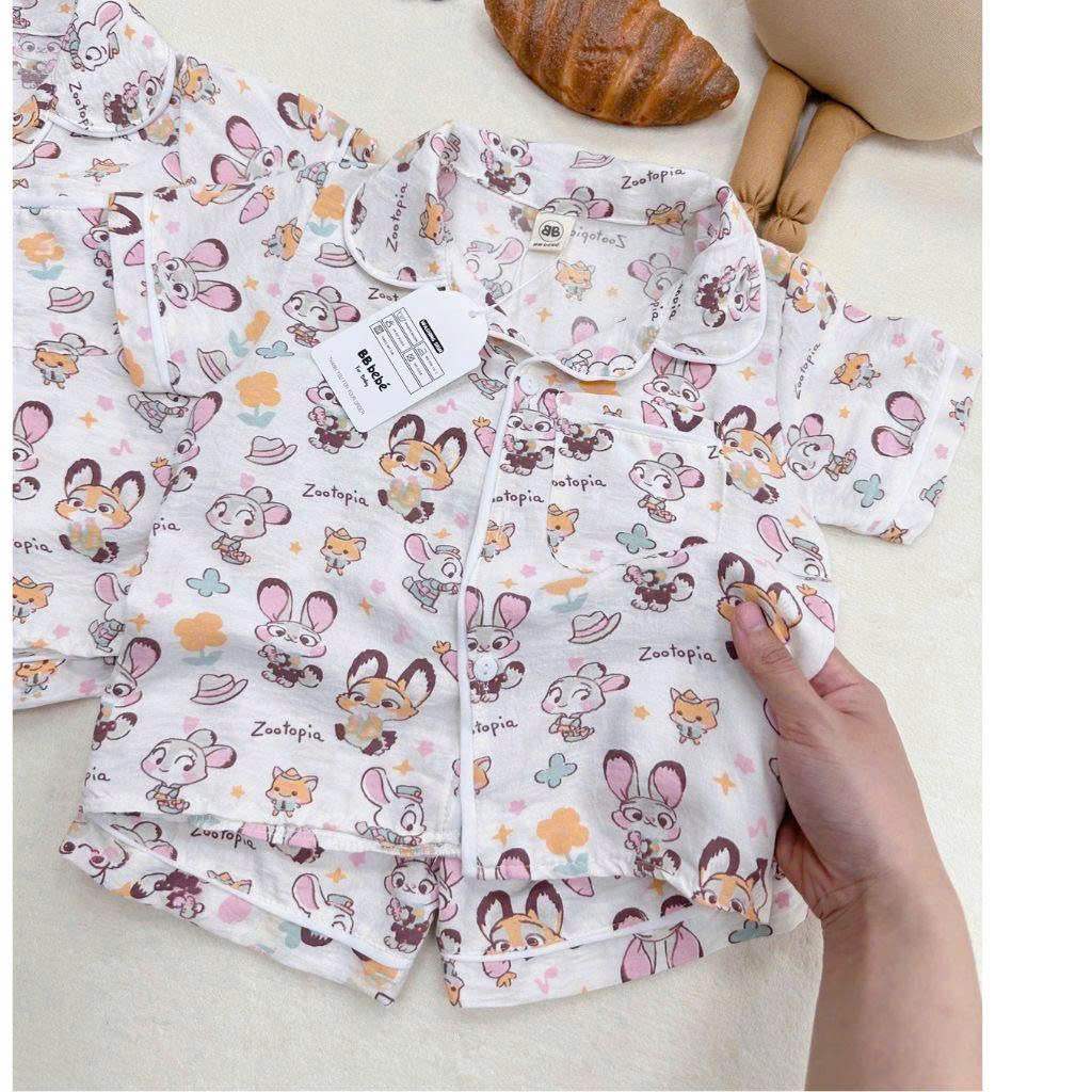 Ask Bộ pijama zootopia bé gái VNXK