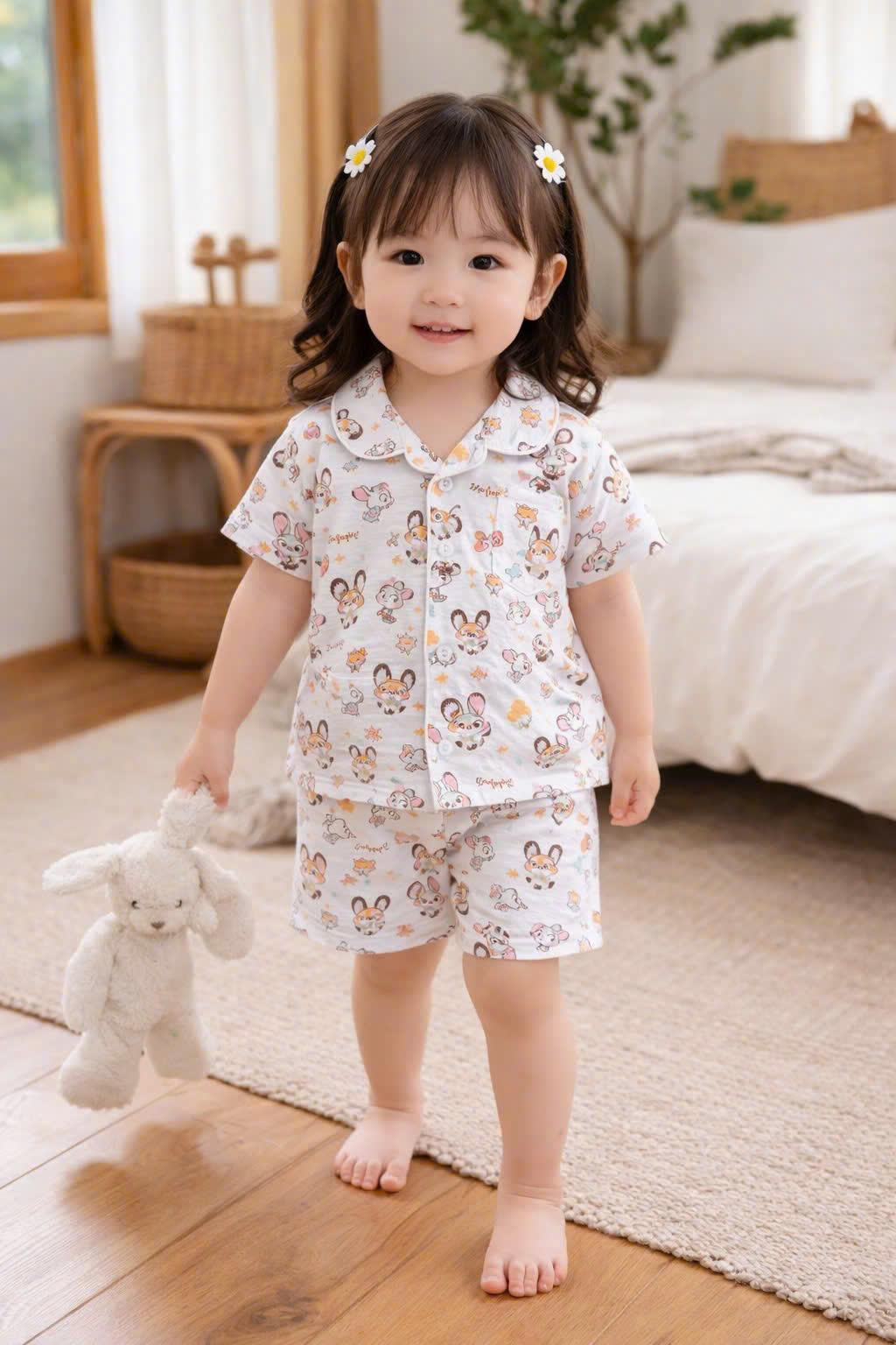 Ask Bộ pijama zootopia bé gái VNXK
