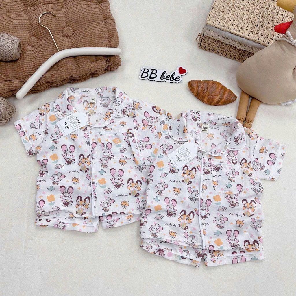 Ask Bộ pijama zootopia bé gái VNXK