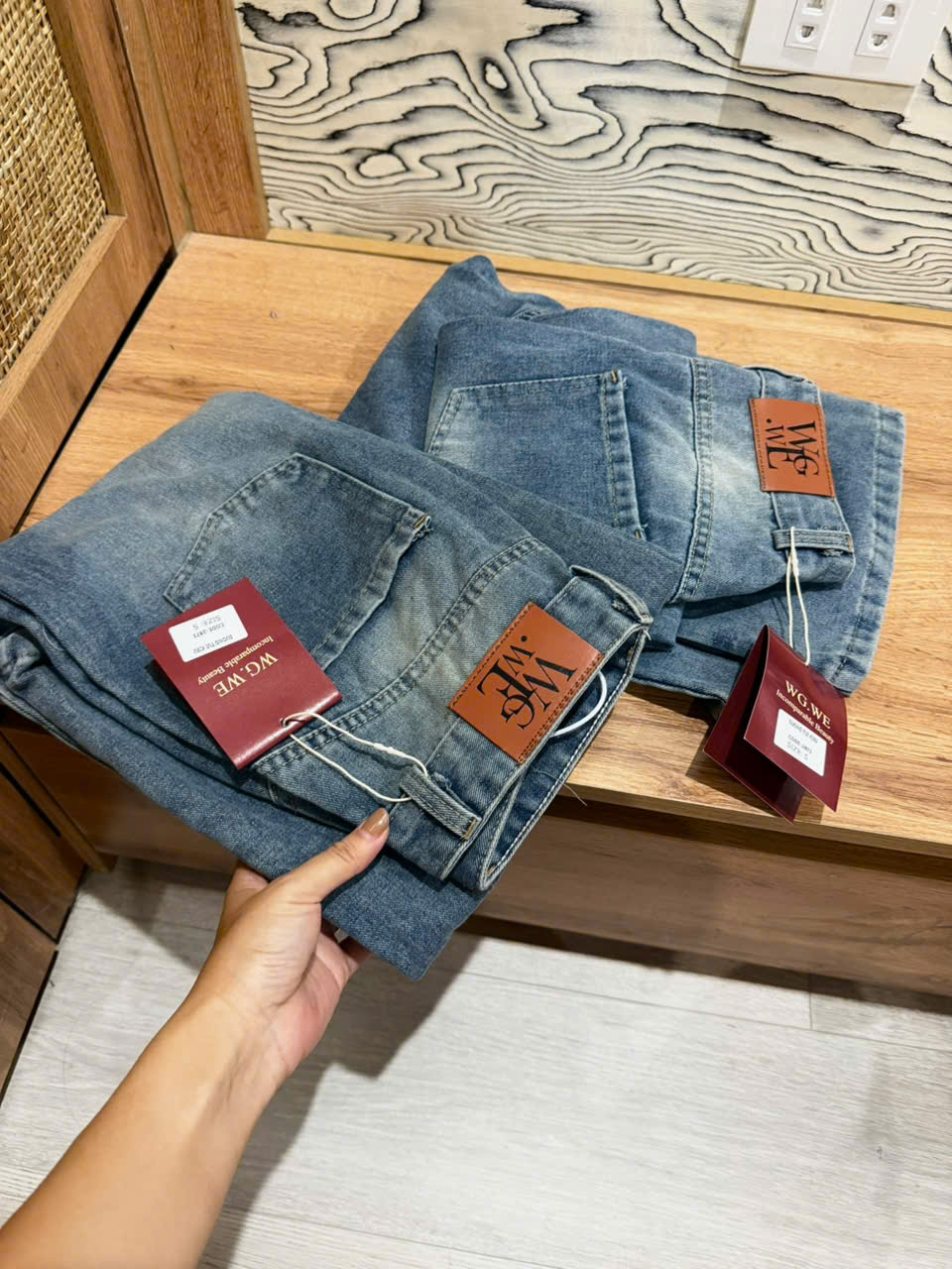 Jean xuông túi kiểu 2 túi trước Dài 93-94cm