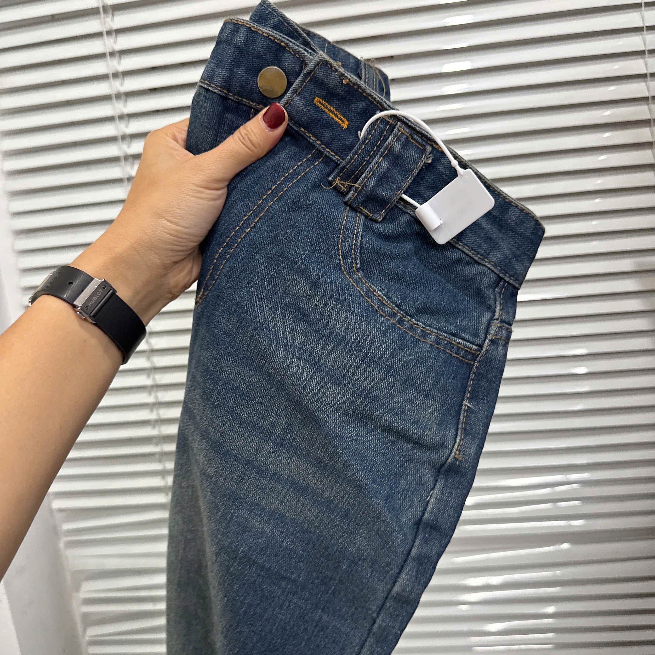 Xả M 47-55kg: Quần Jean sớ đẹp gấu to QJ13