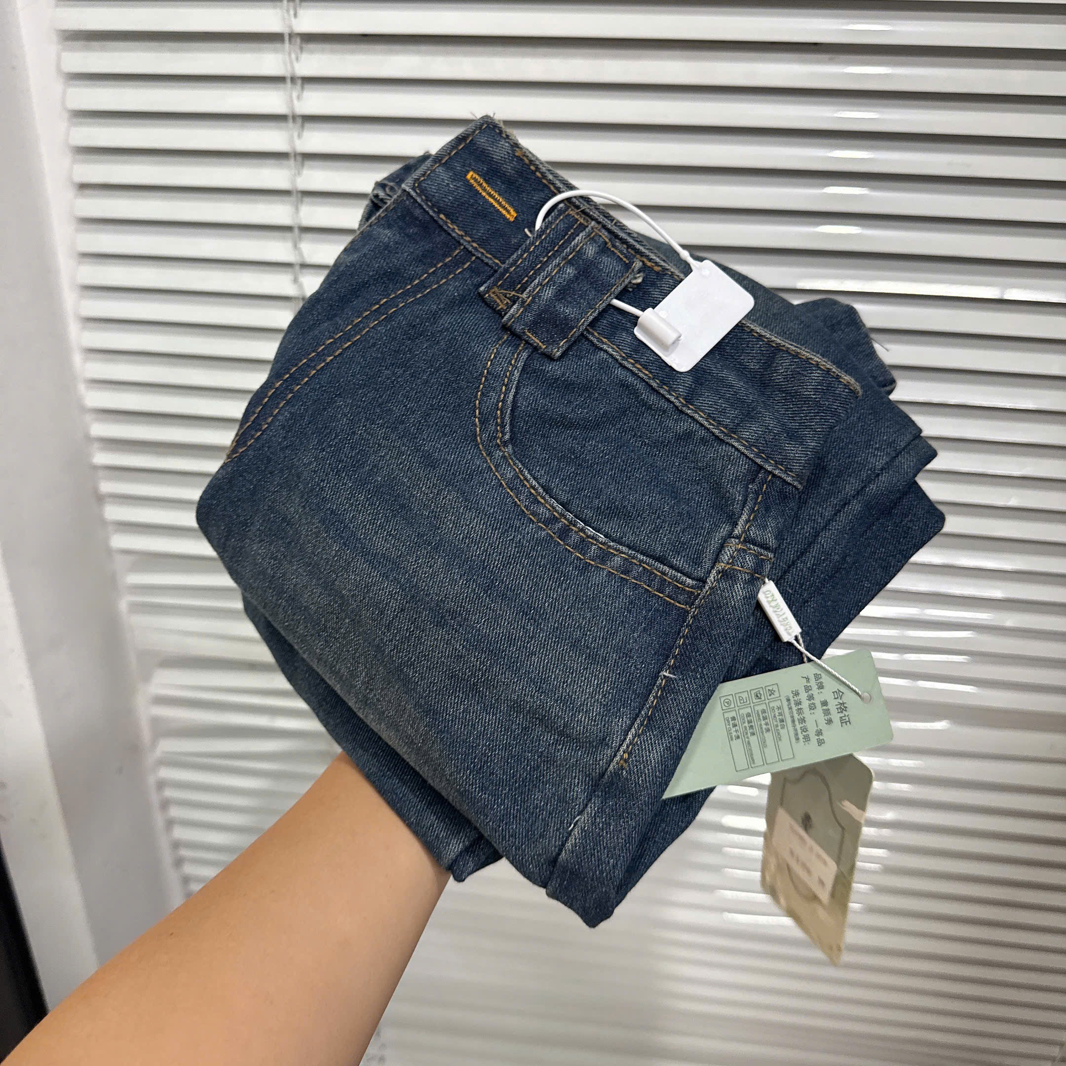 Xả M 47-55kg: Quần Jean sớ đẹp gấu to QJ13