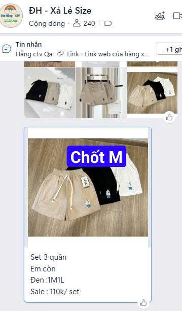 Seo: Sét 3 quần nữ