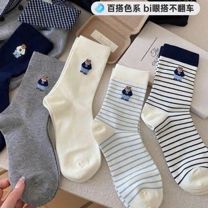 Set 10 đôi Tất gấu hàn loại đẹp bán shop