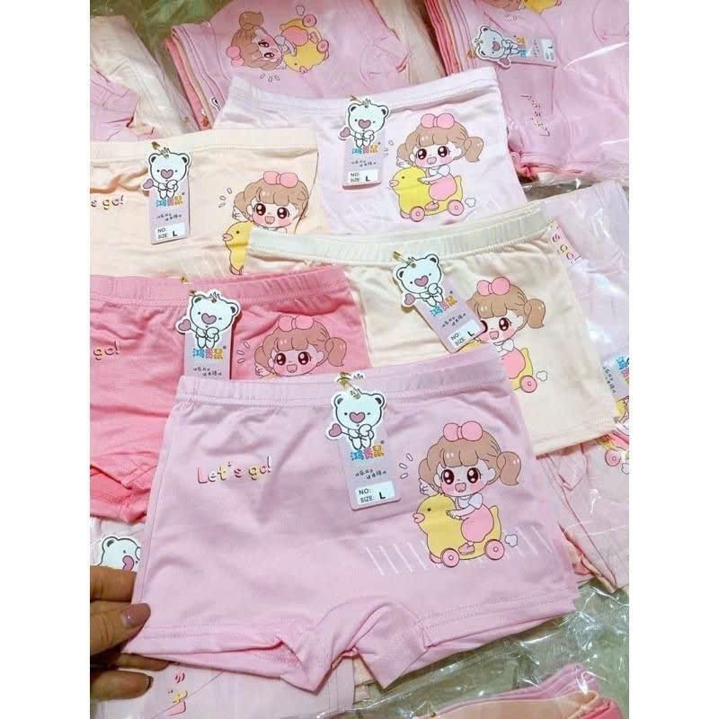 Sét 10 quần chip đùi bé gái chất cotton 2xl 19-24kg